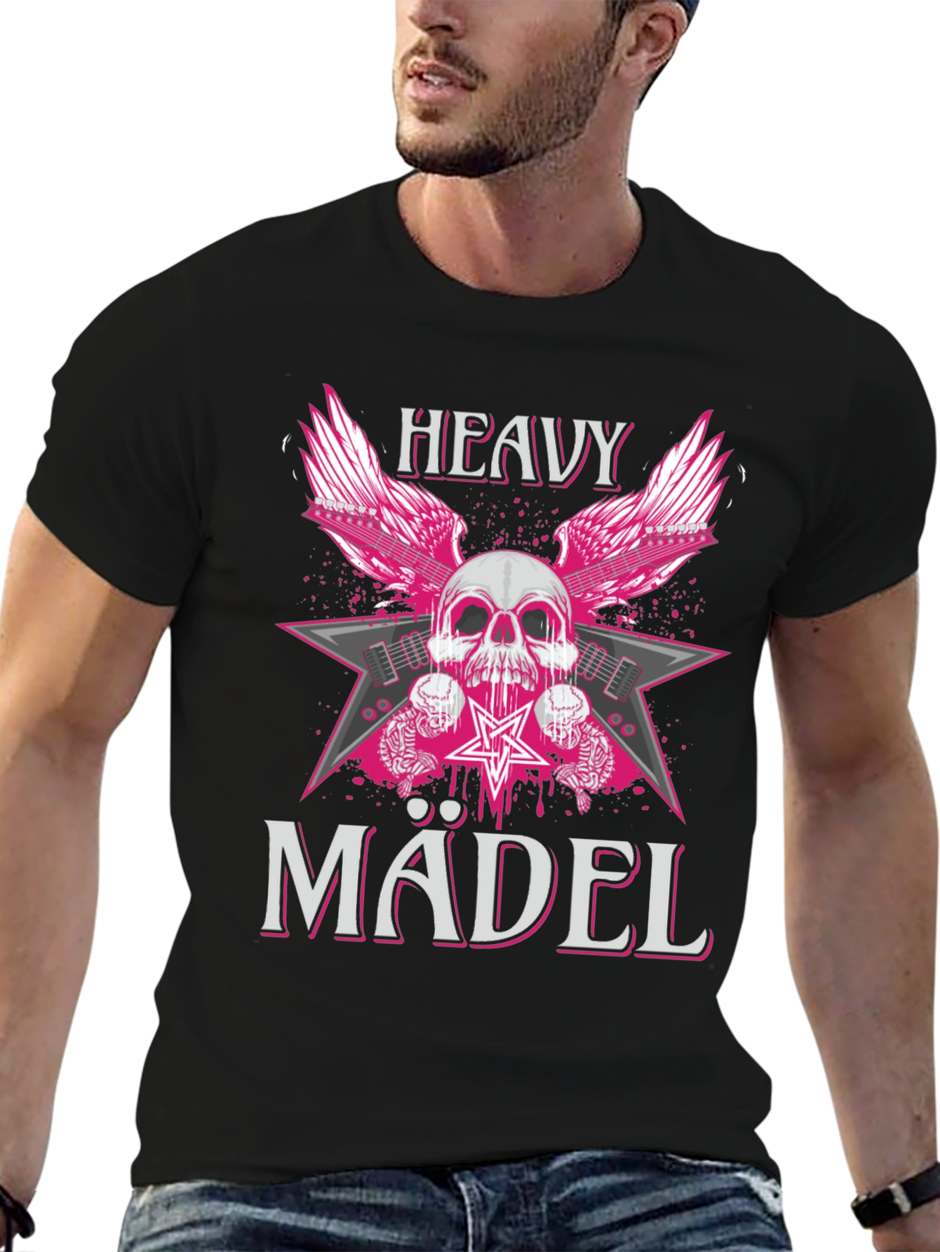 Heavy Mädel Graphic Tee - Rocker T-Shirt
