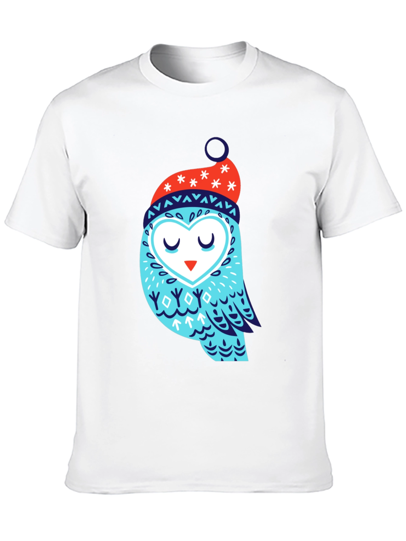 Owl Winter Hat Graphic Tee