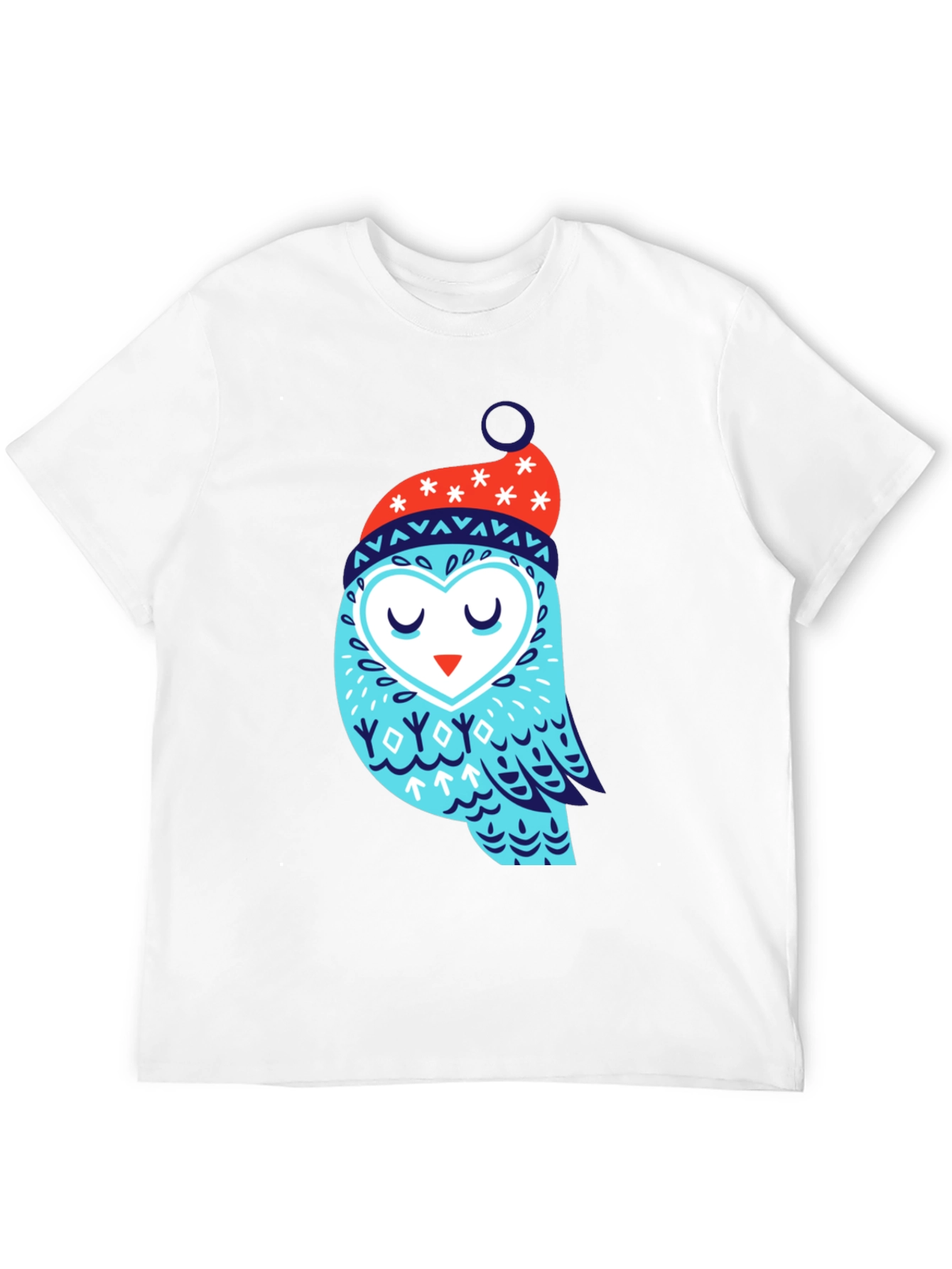 Owl Winter Hat Graphic Tee