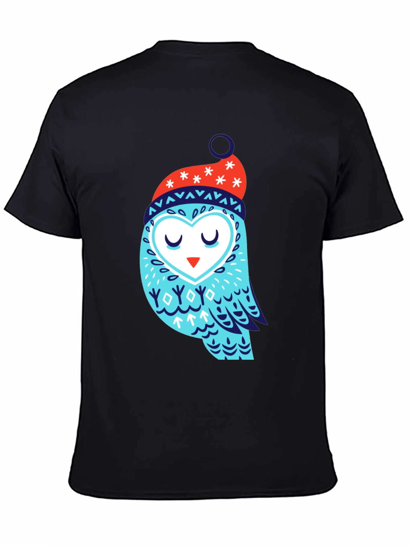 Owl Winter Hat Graphic Tee