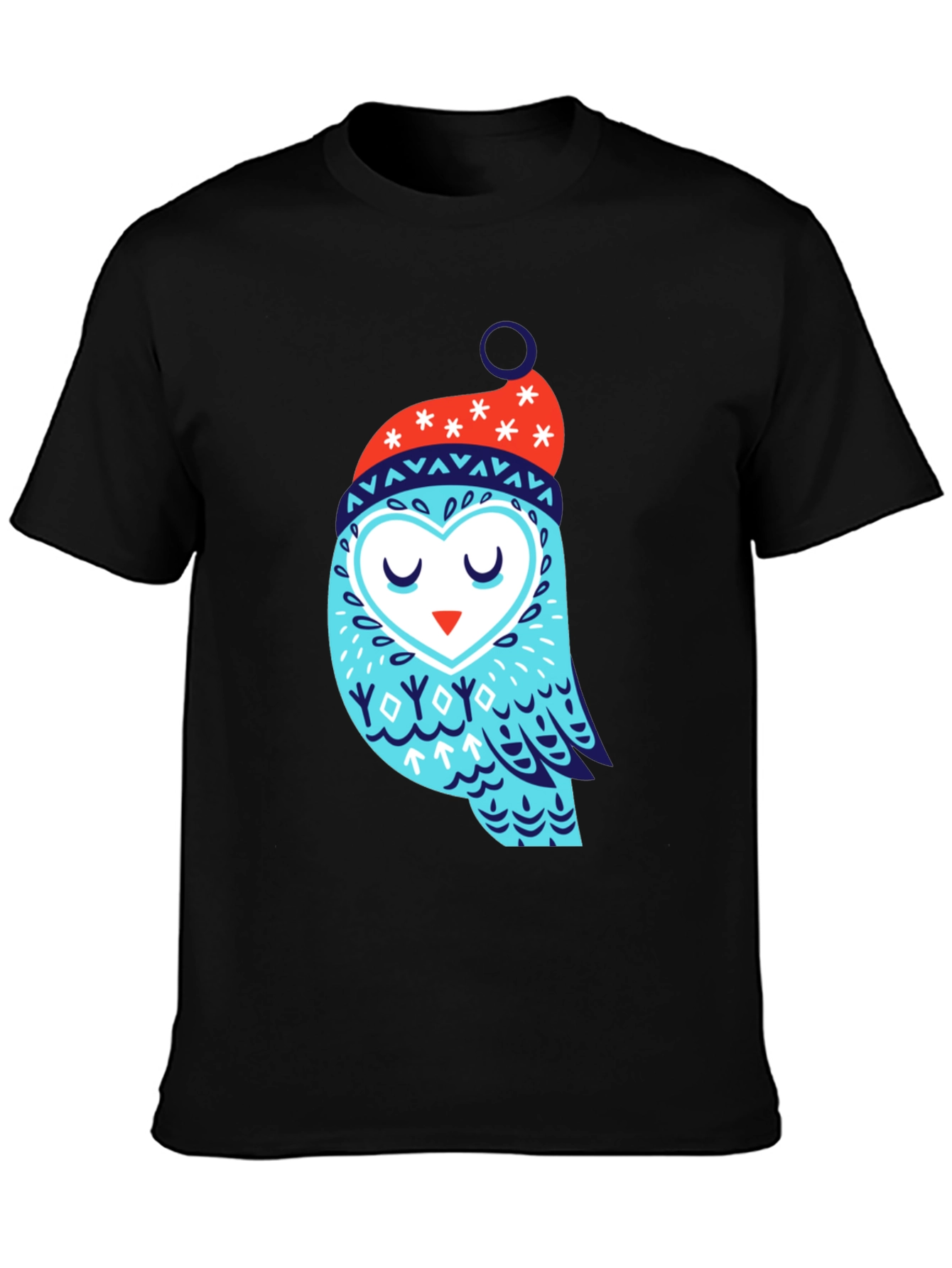 Owl Winter Hat Graphic Tee