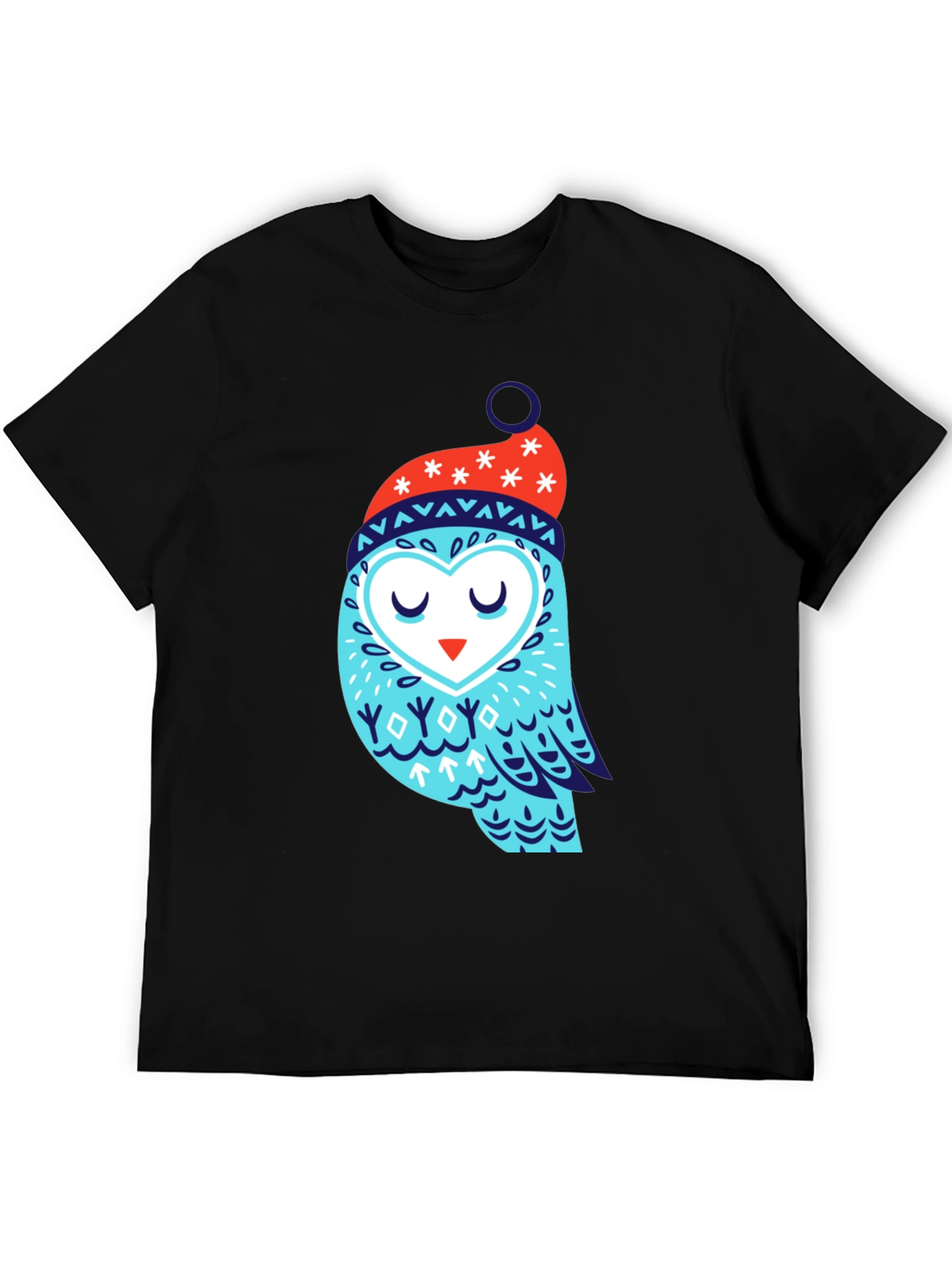 Owl Winter Hat Graphic Tee