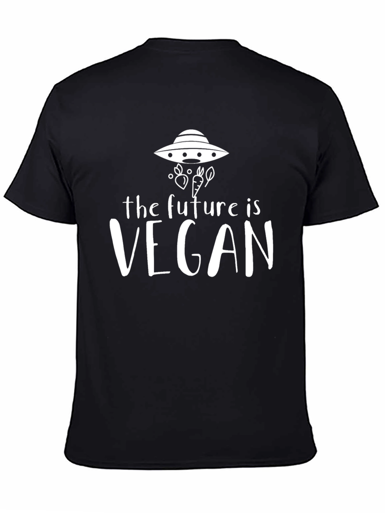 Vegan Future Graphic Tee - UFO Carrot T-Shirt