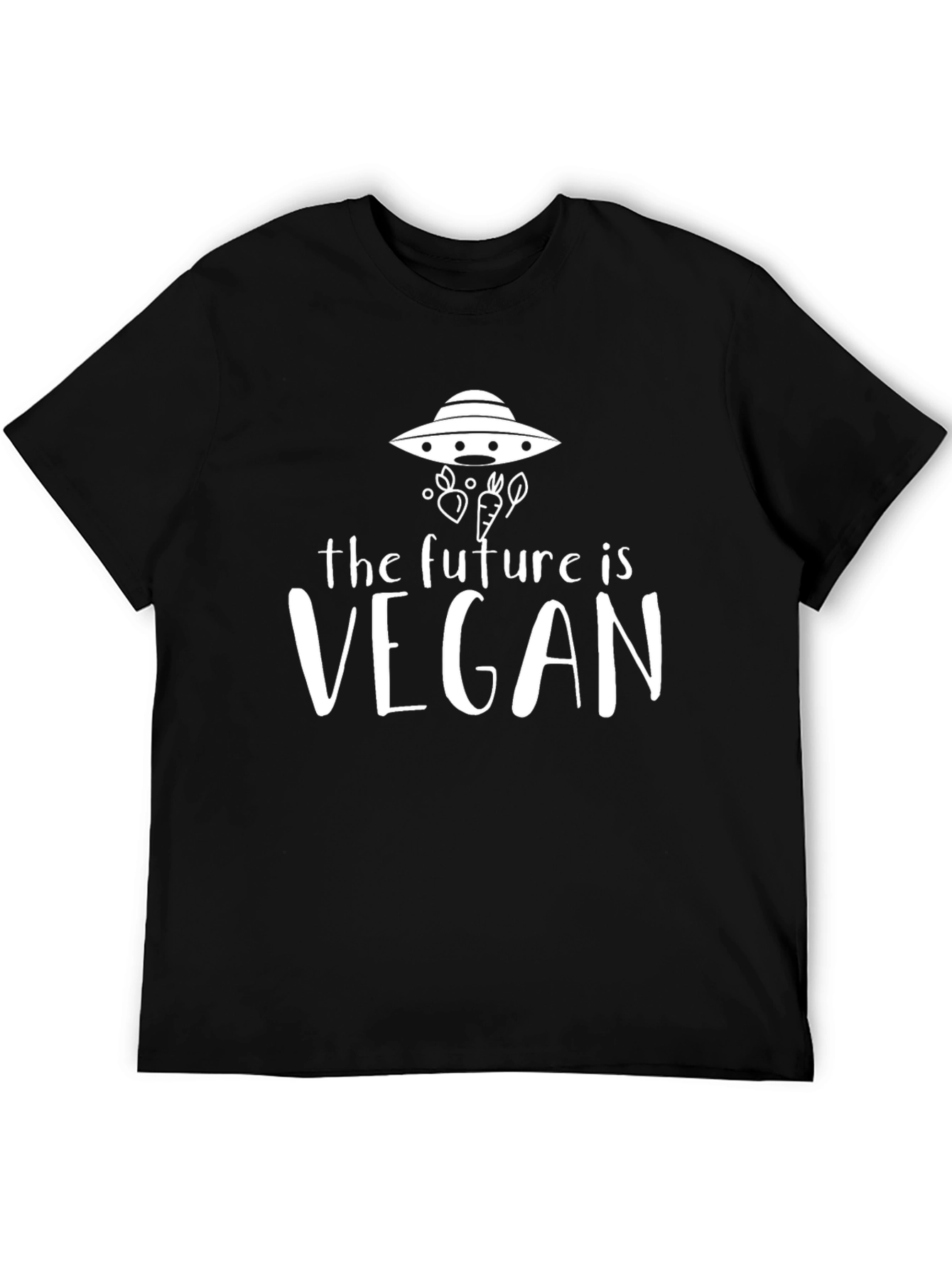 Vegan Future Graphic Tee - UFO Carrot T-Shirt