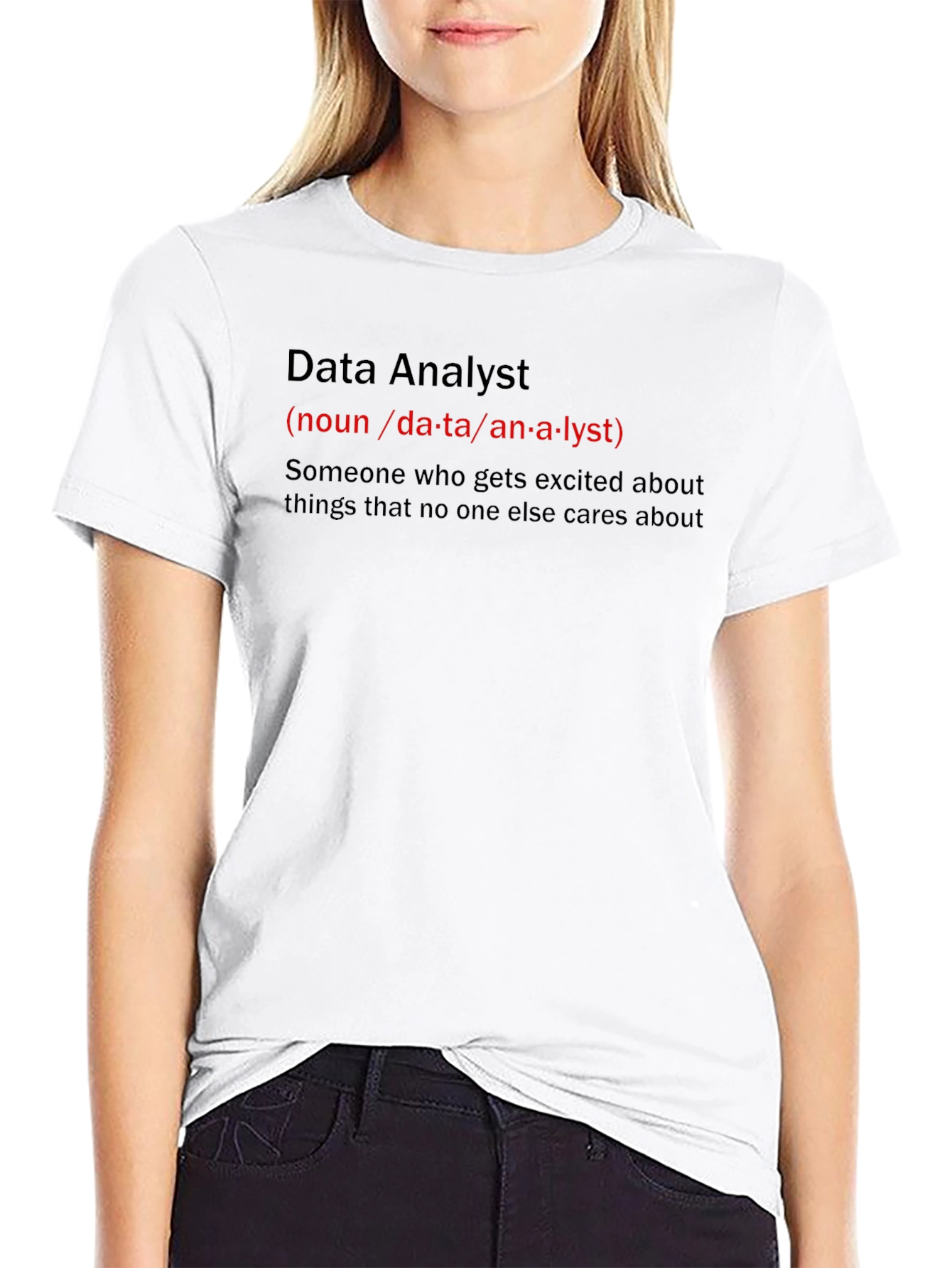 Data Analyst Definition T-Shirt - Funny Job Title Tee
