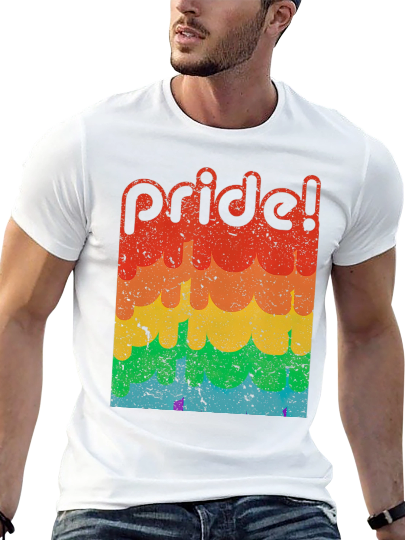 Retro Pride T-Shirt - LGBTQ+ Rainbow Tee
