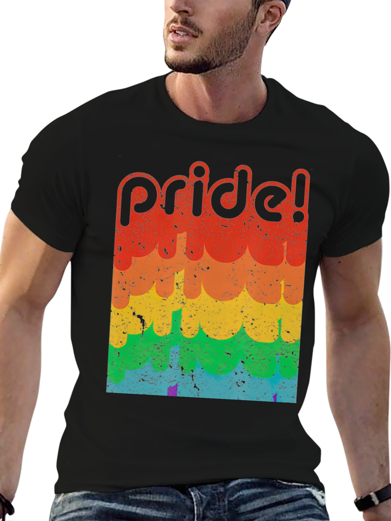 Retro Pride T-Shirt - LGBTQ+ Rainbow Tee