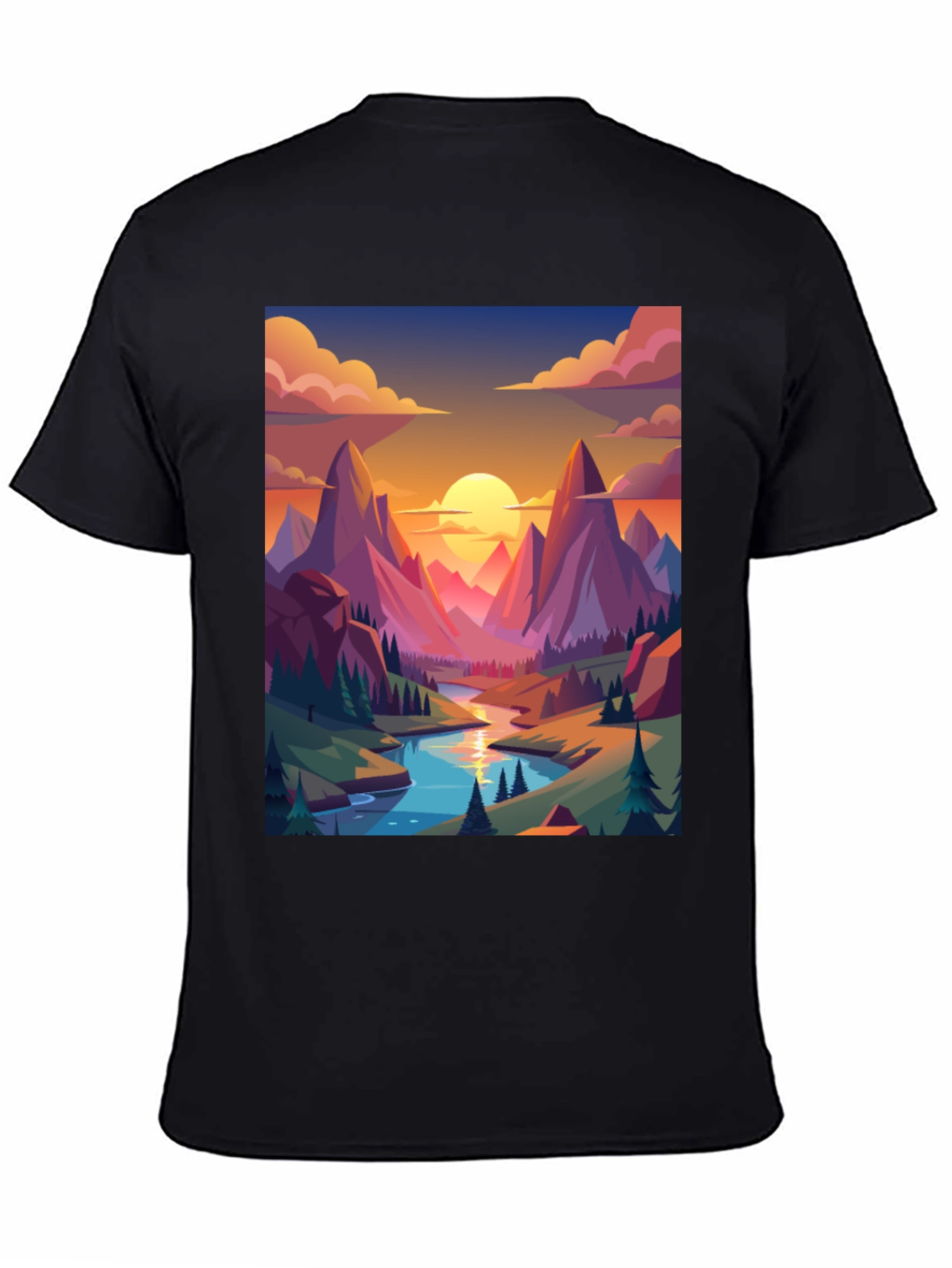 Scenic Mountain View Graphic Tee