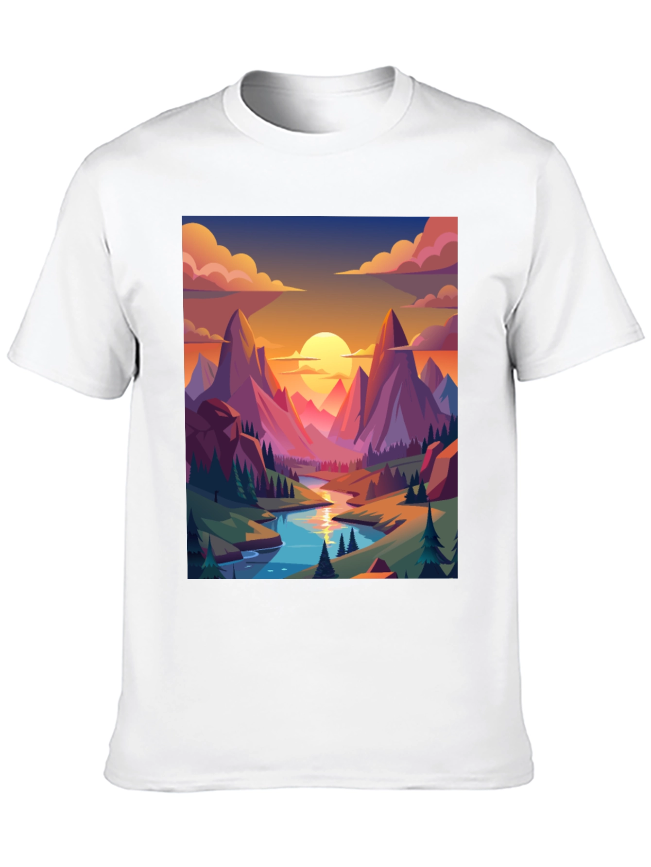 Scenic Mountain View Graphic Tee