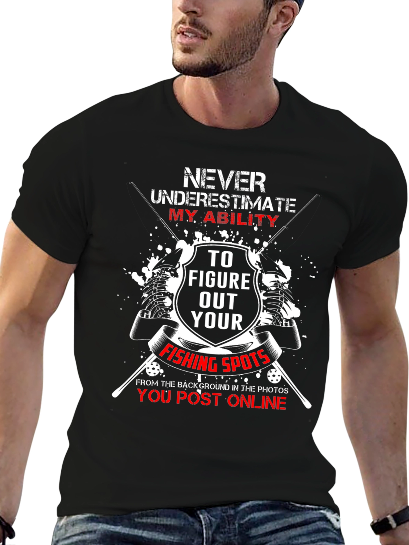 Never Underestimate My Ability Fishing T-Shirt
