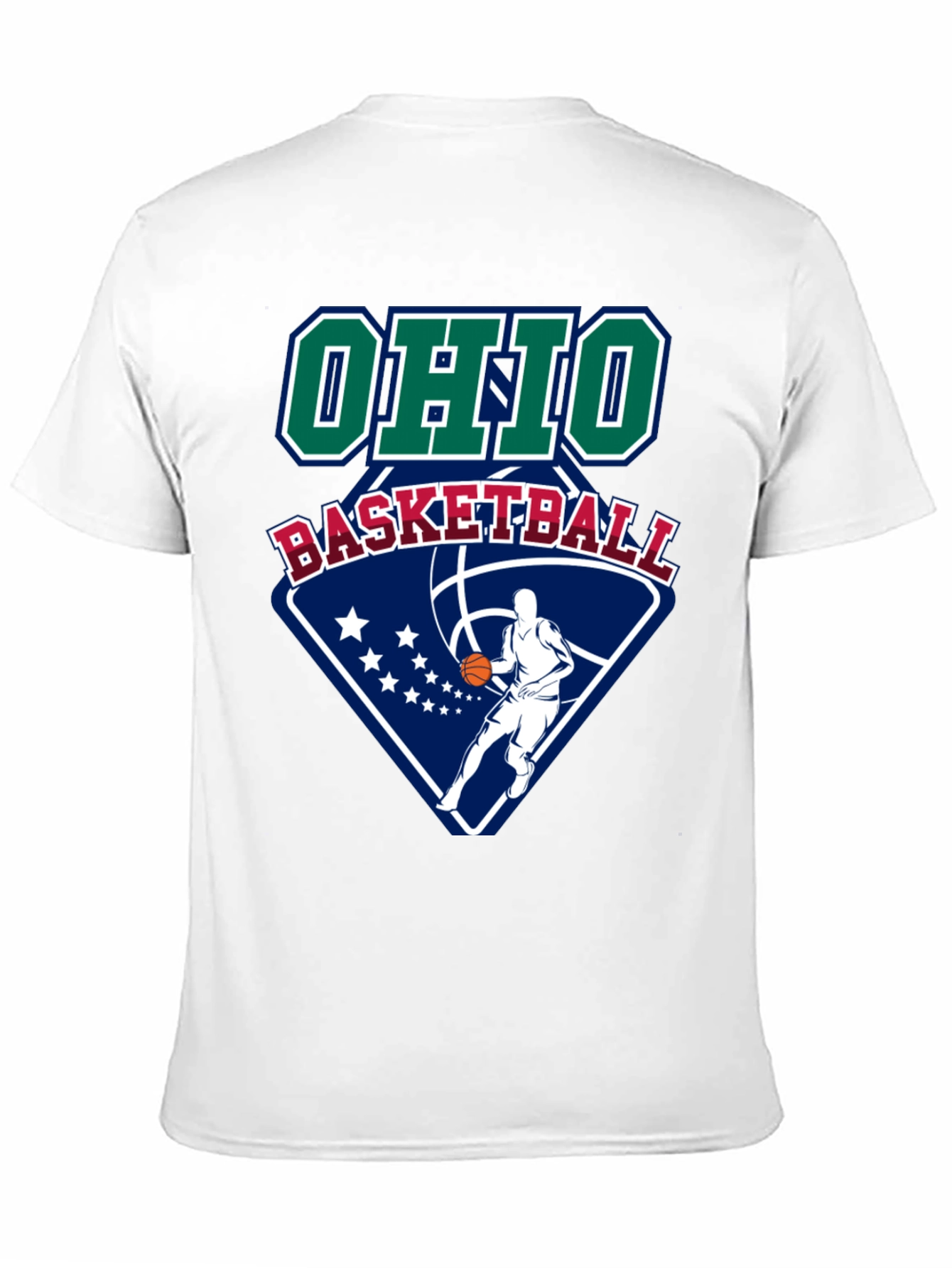 Ohio Basketball Graphic Tee - Black Cotton T-Shirt