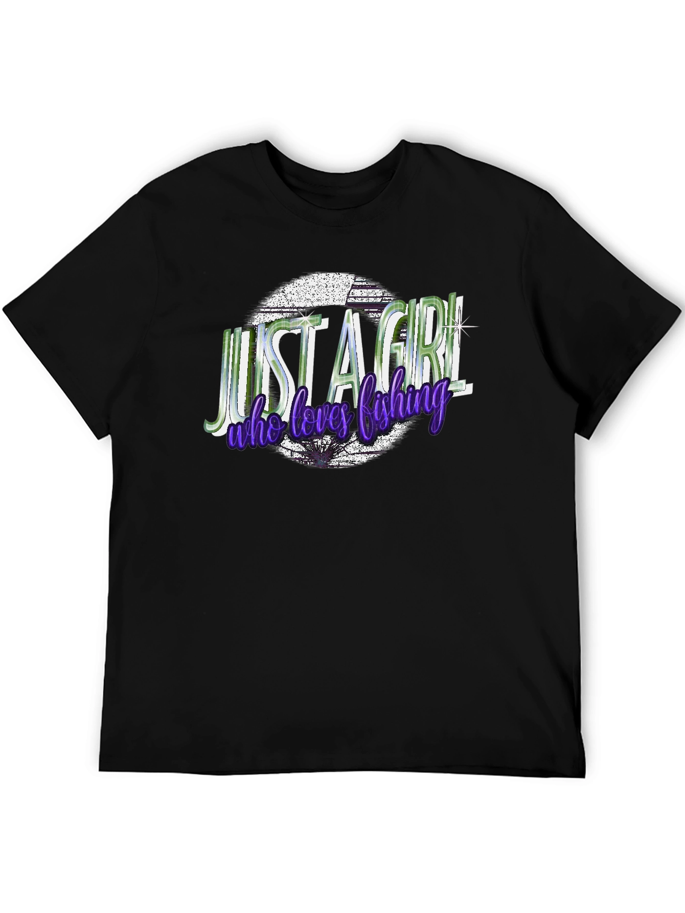Just a Girl Who Loves Fishing Graphic T-Shirt