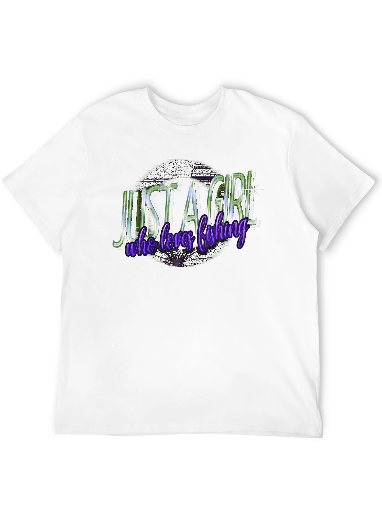 Just a Girl Who Loves Fishing Graphic T-Shirt