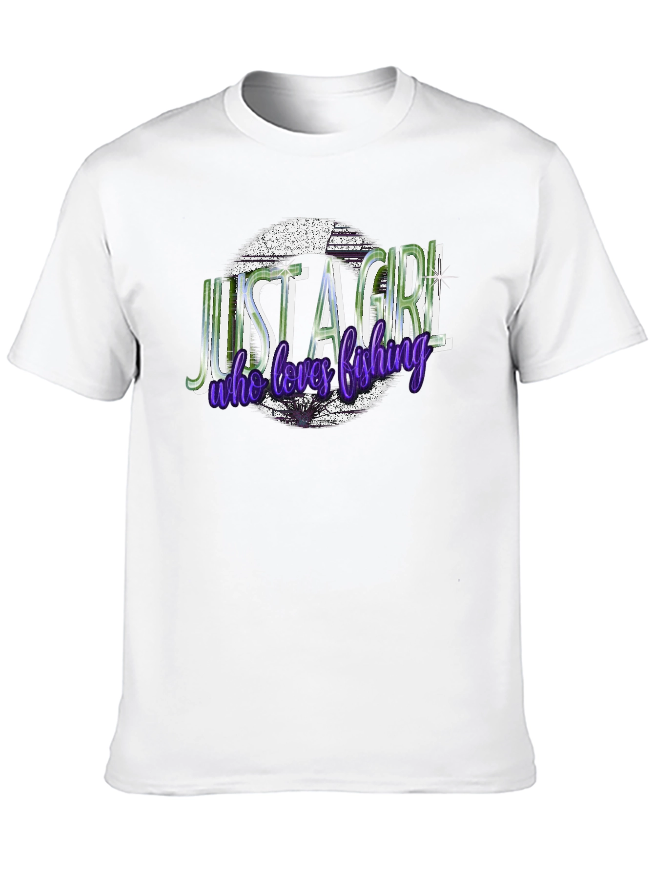 Just a Girl Who Loves Fishing Graphic T-Shirt