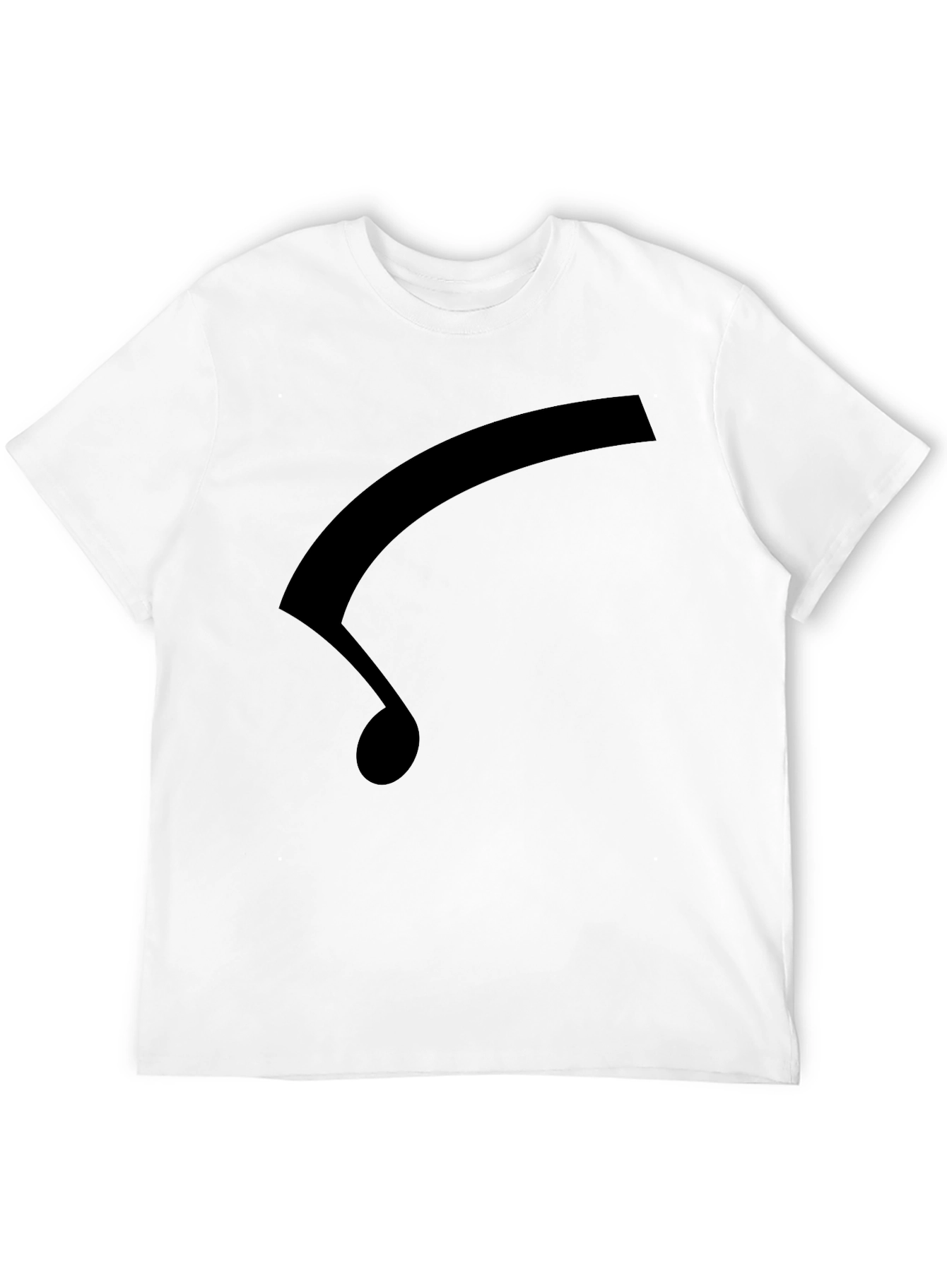 Stylish Black T-Shirt with Music Note Design