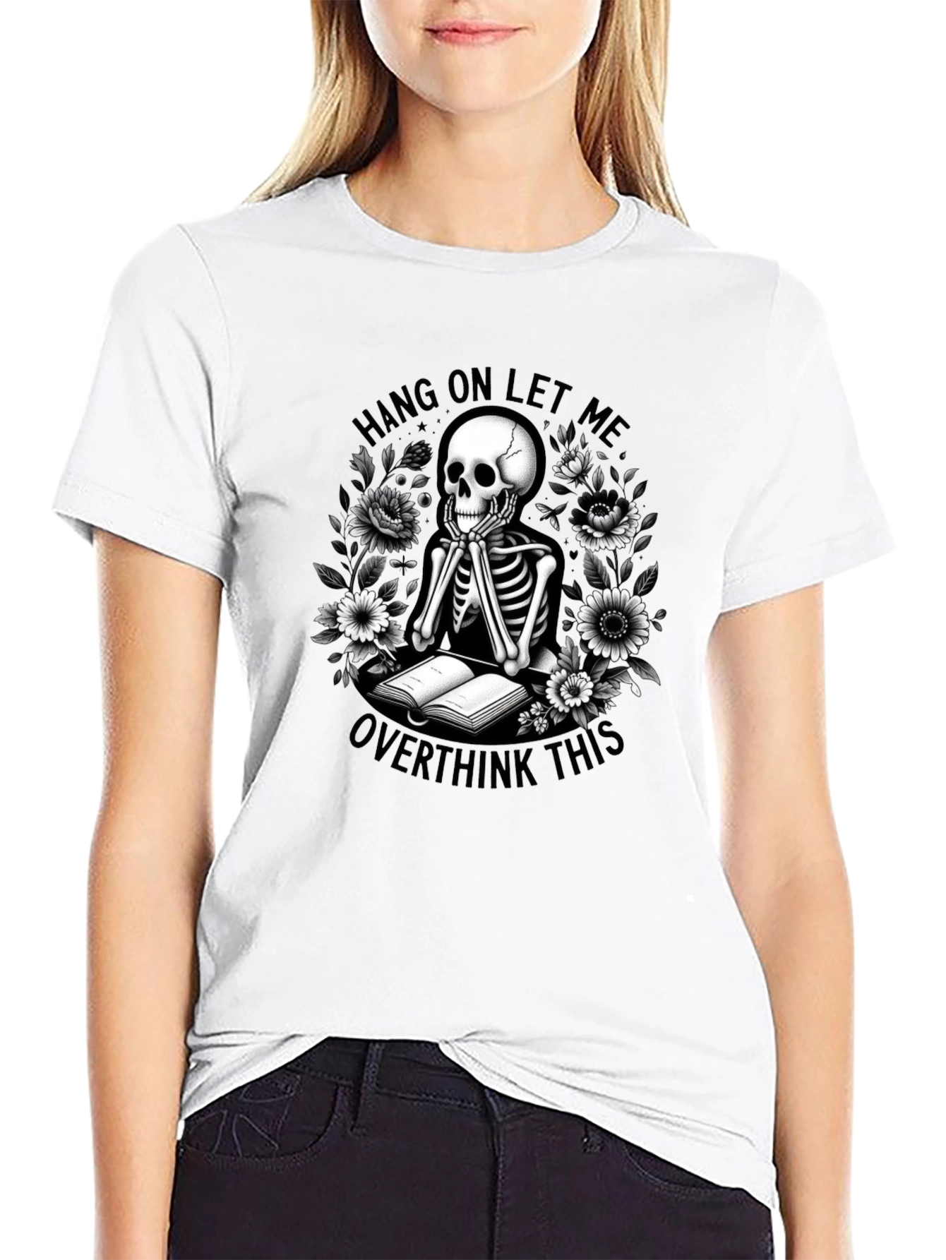 Hang On Overthink Skeleton T-Shirt