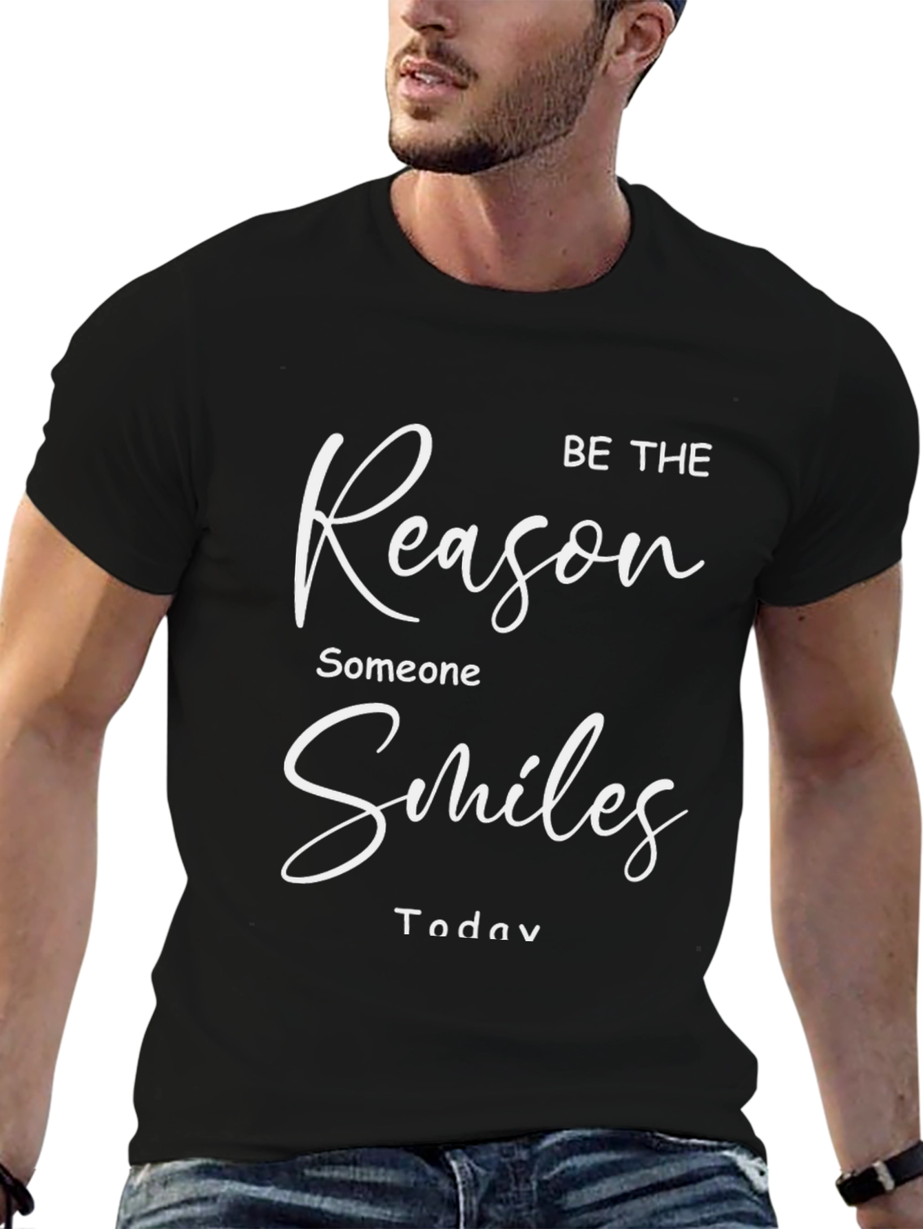 Be The Reason Someone Smiles T-Shirt - Black