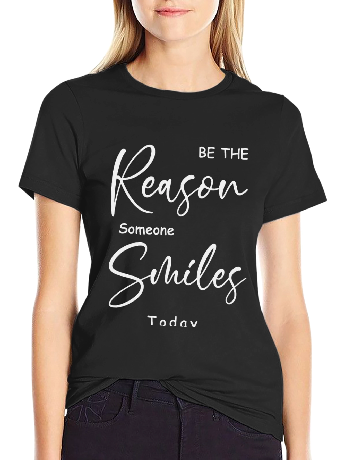 Be The Reason Someone Smiles T-Shirt - Black