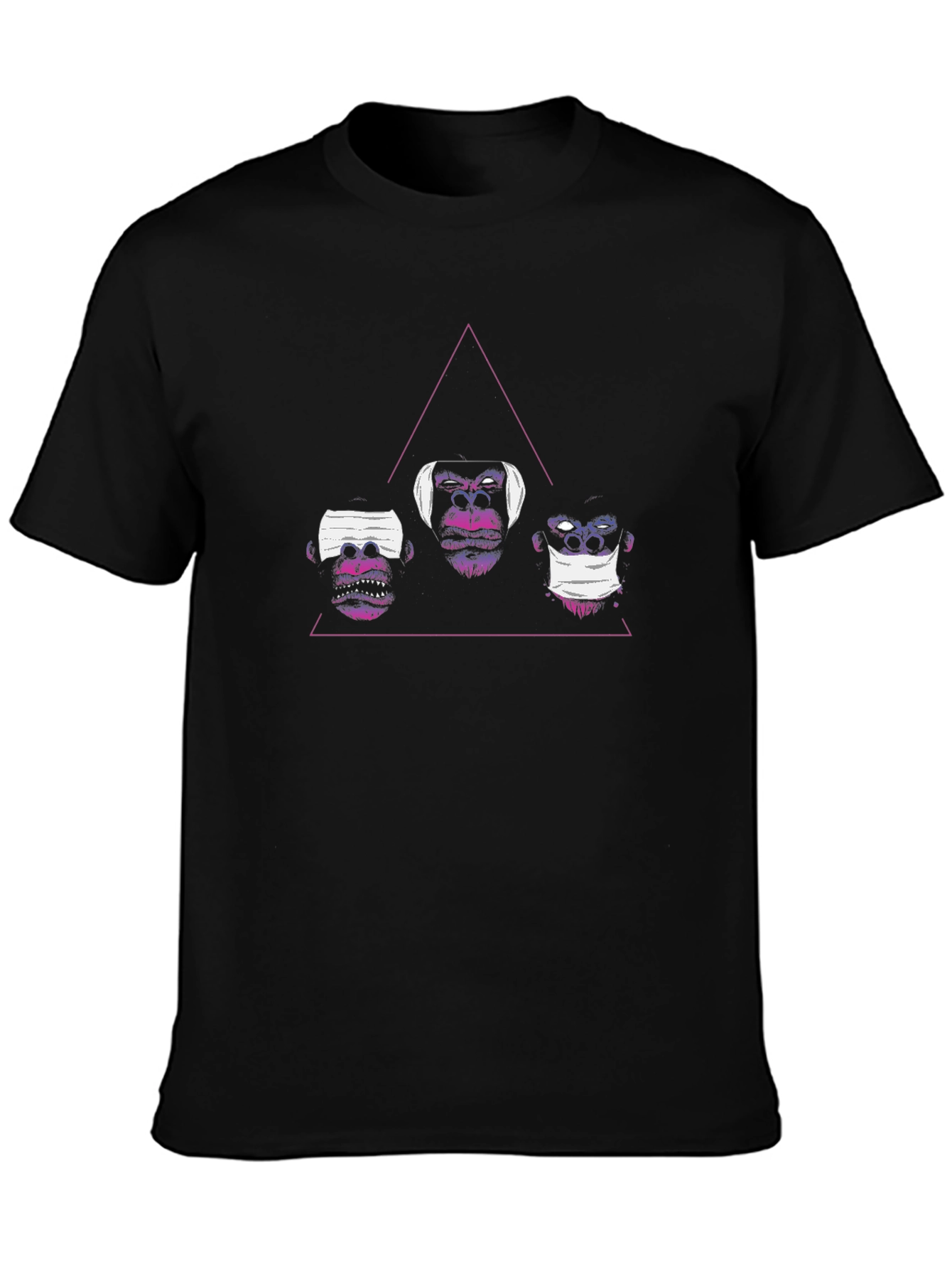 Three Monkeys Tee: Hear See Speak No Evil
