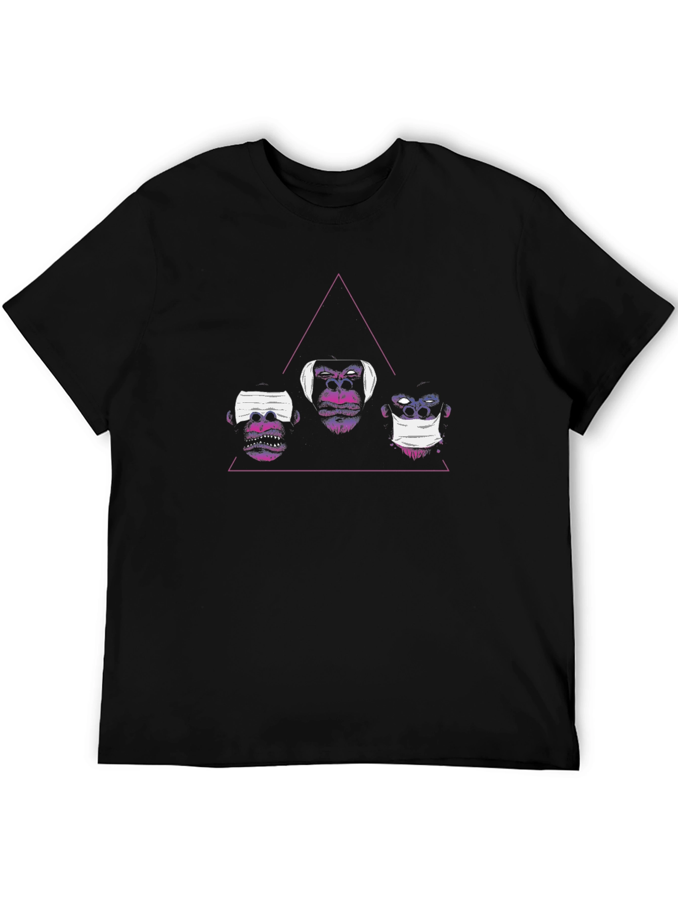Three Monkeys Tee: Hear See Speak No Evil