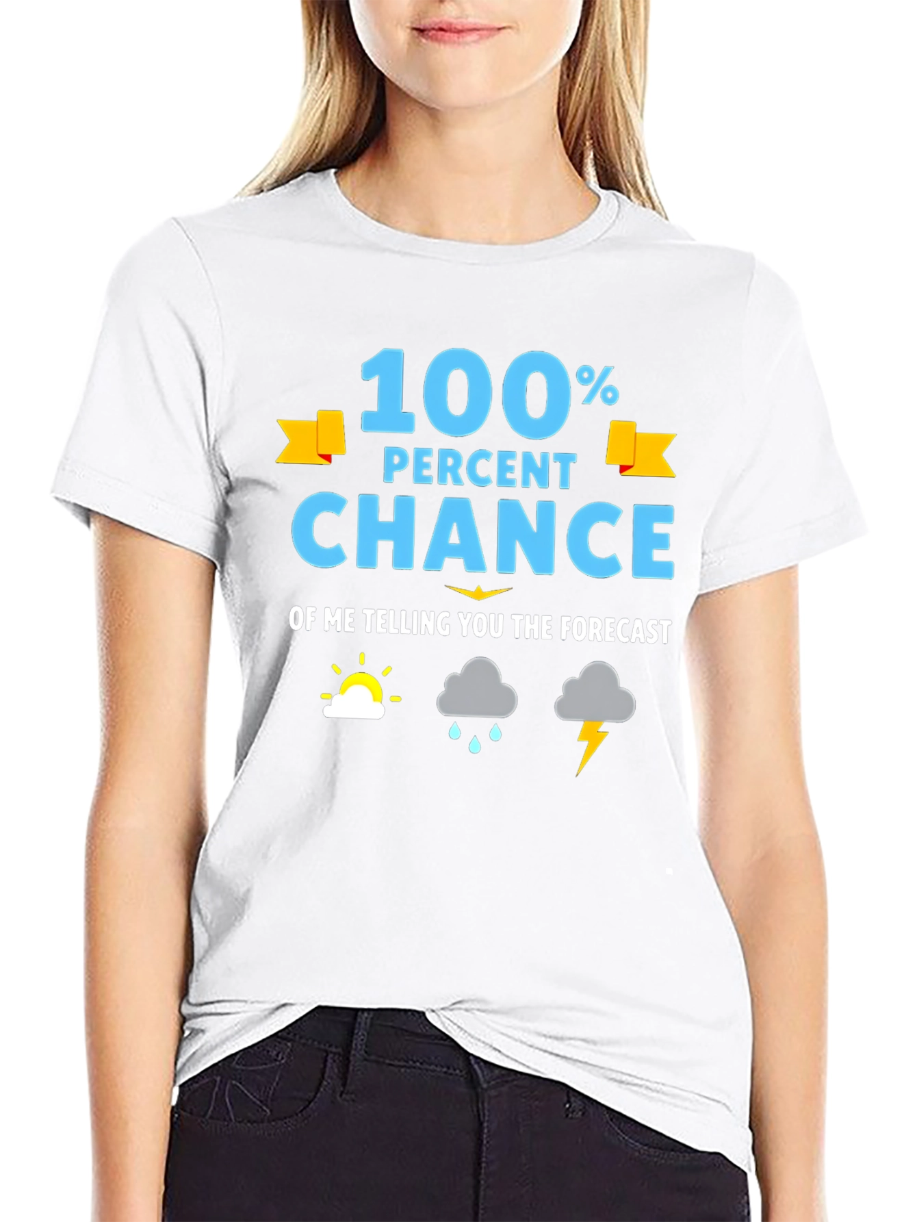 Funny Weather Forecast Graphic T-Shirt