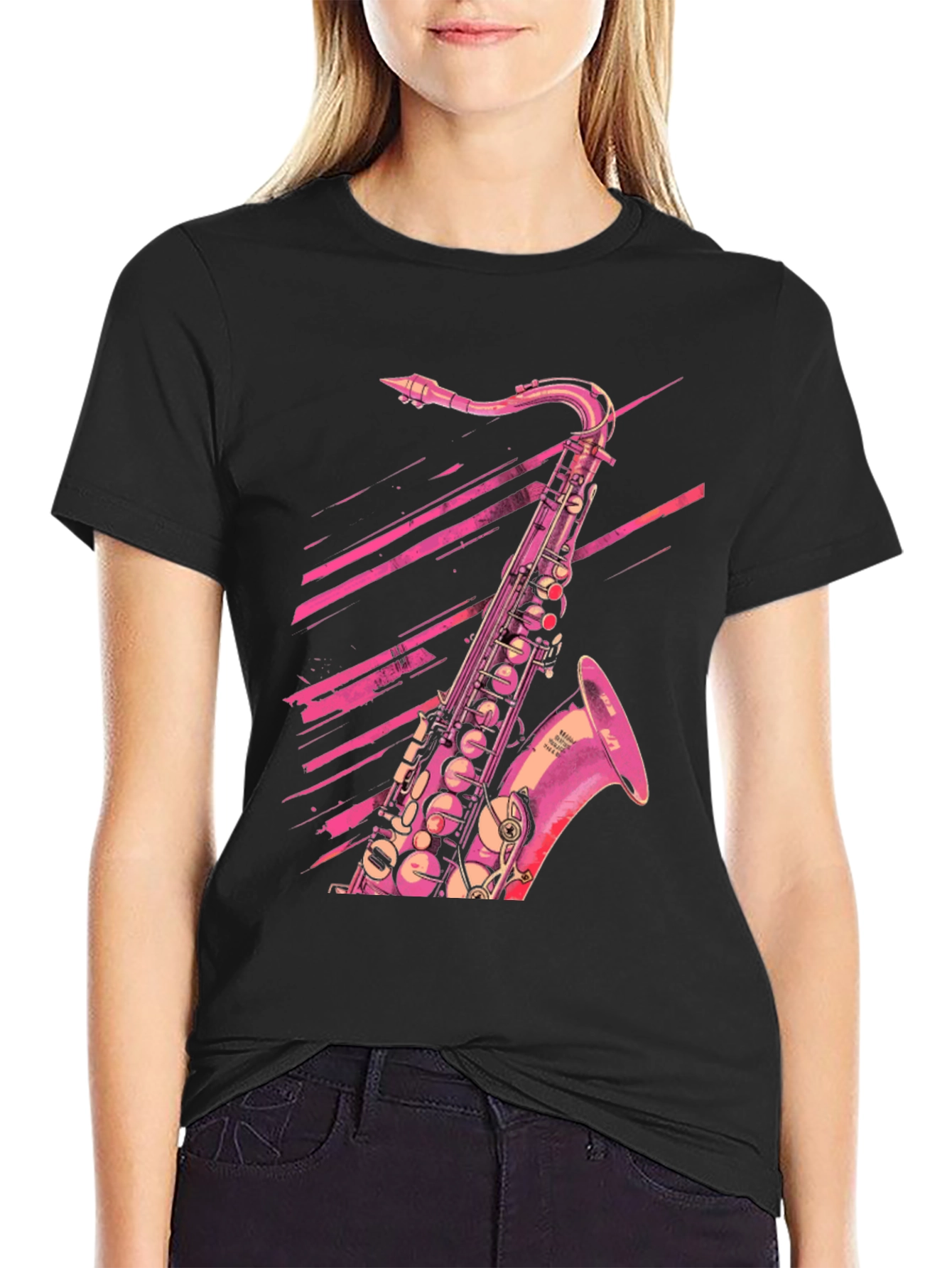 Saxophone Graphic Tee - Musicians Style