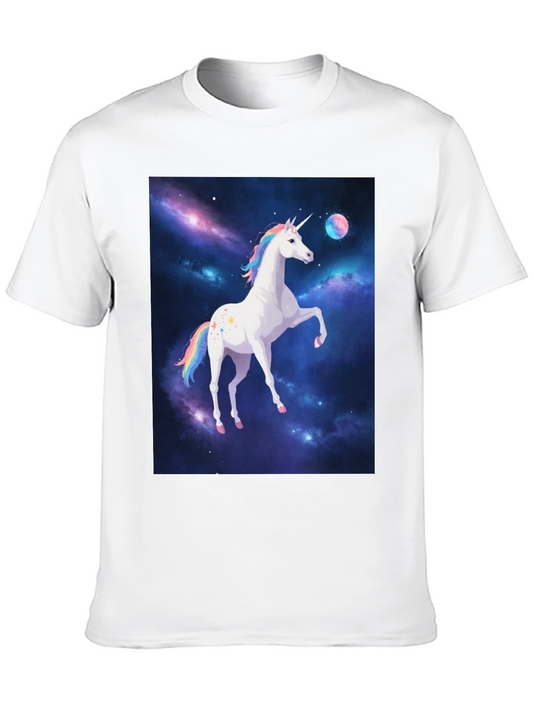 Unicorn Galaxy Black T-Shirt