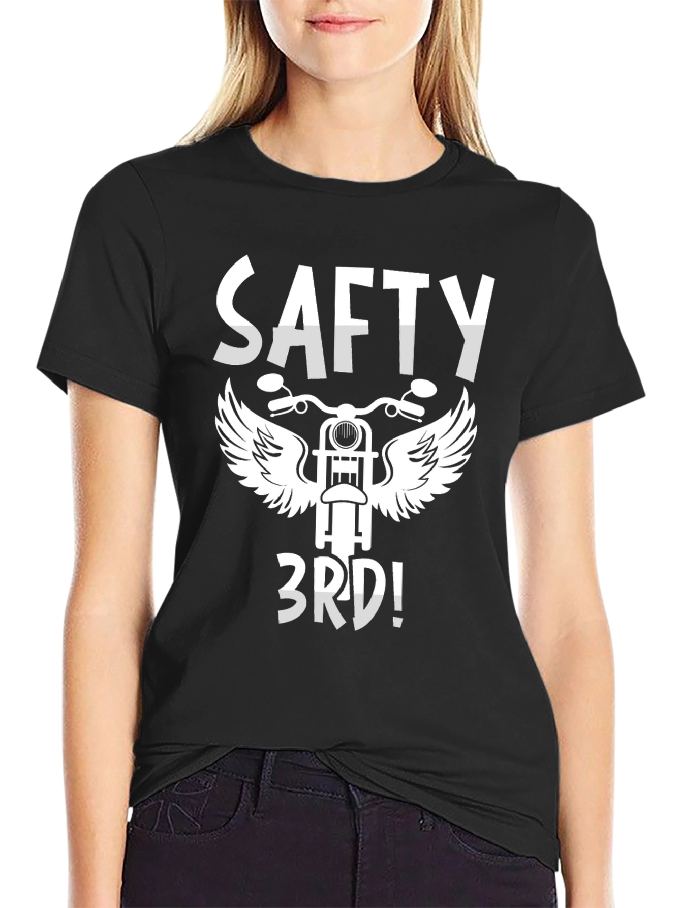 Safty 3rd! Motorcycle Graphic T-Shirt