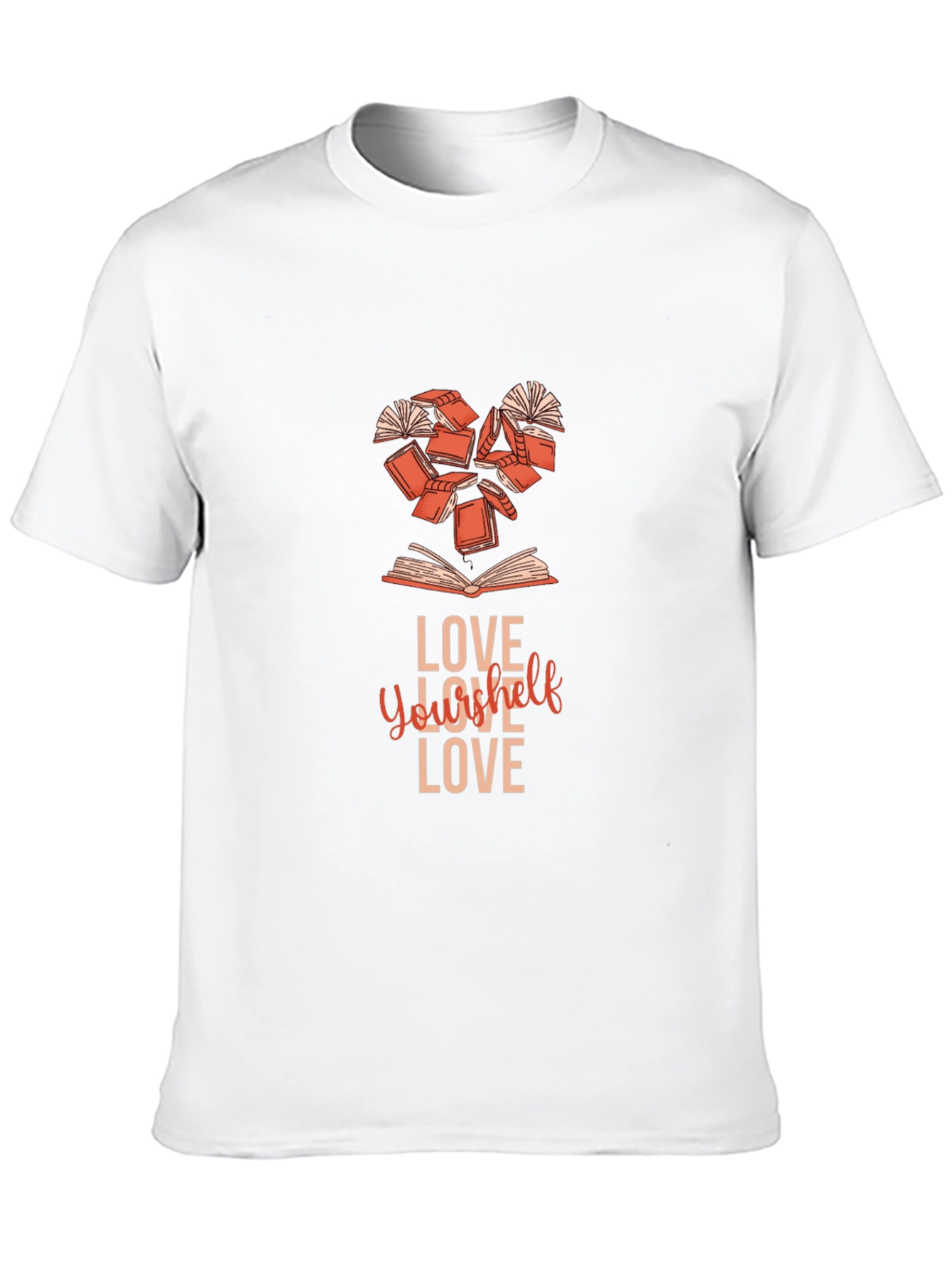 Love Yourself Book Heart T-Shirt