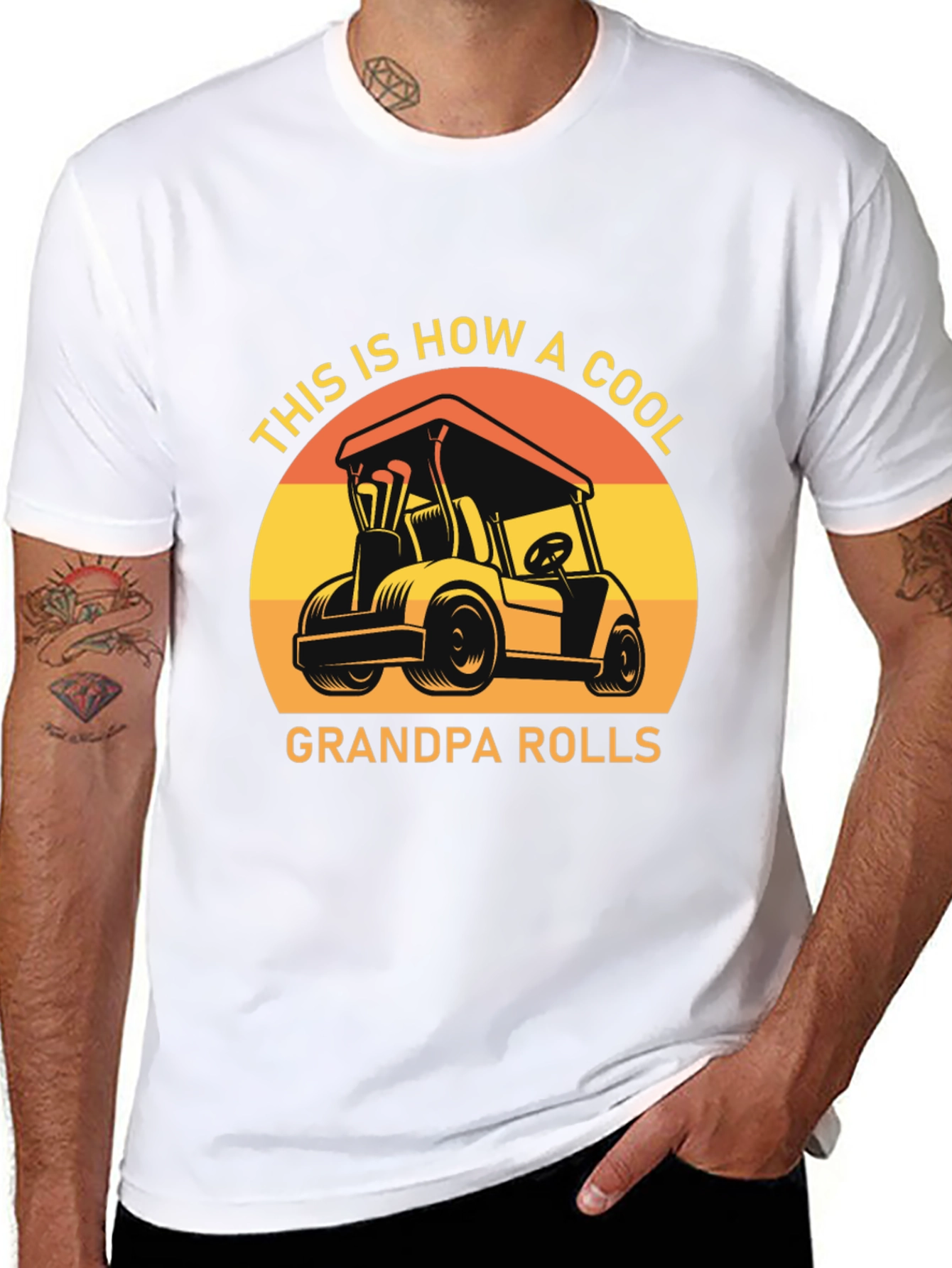 Cool Grandpa Rolls T-Shirt