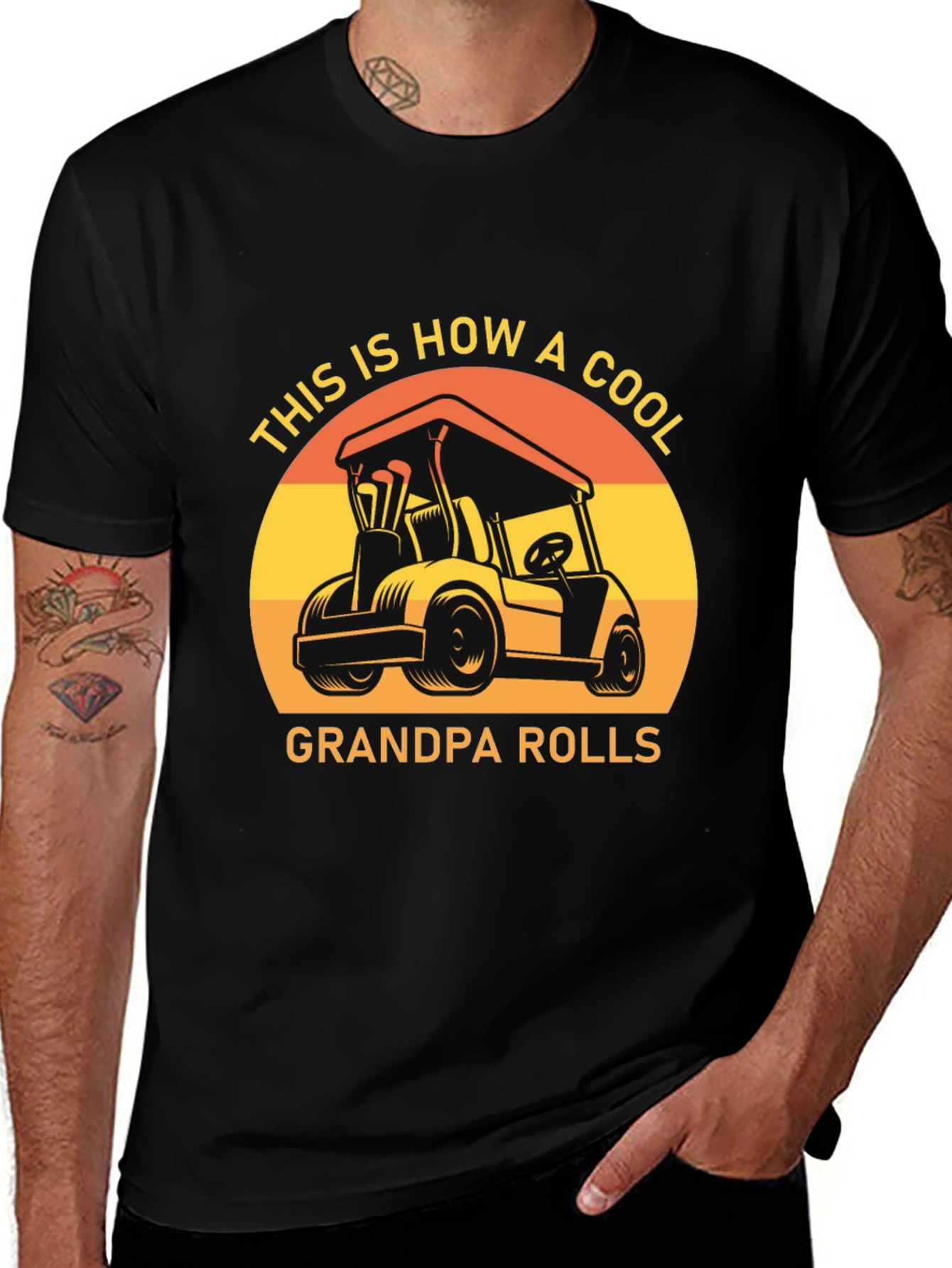 Cool Grandpa Rolls T-Shirt