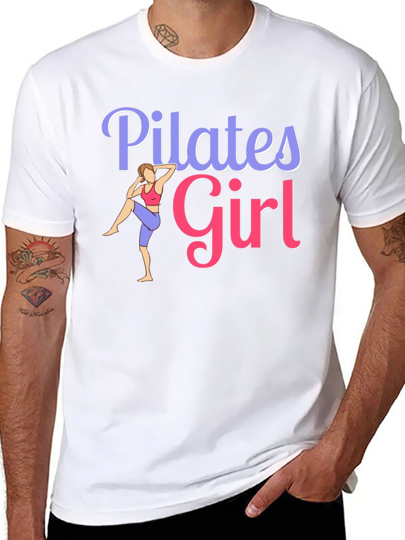 Pilates Girl Graphic T-Shirt - Womens Fitness Tee