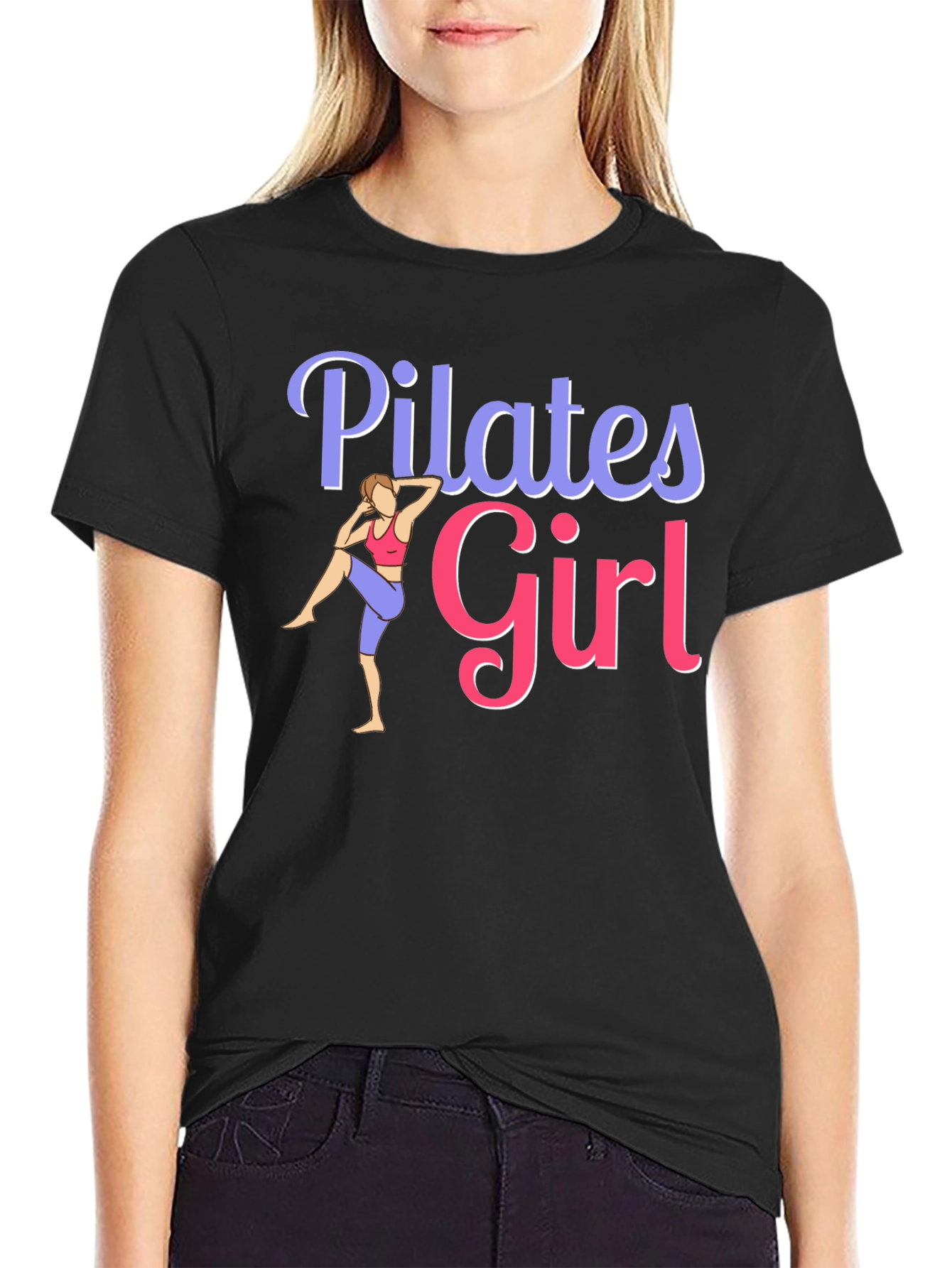 Pilates Girl Graphic T-Shirt - Womens Fitness Tee