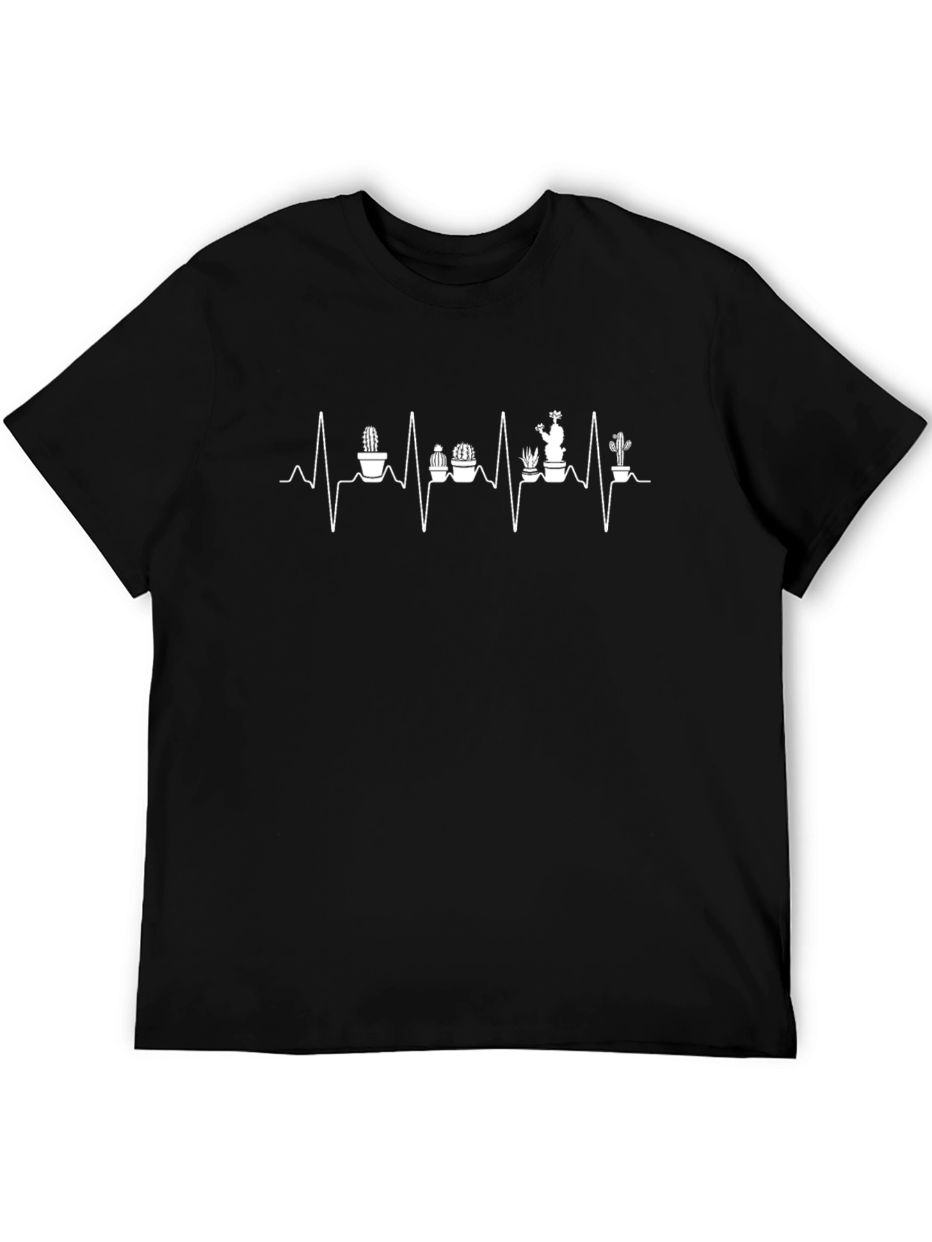 Cactus Heartbeat T-Shirt - Trendy Graphic Tee