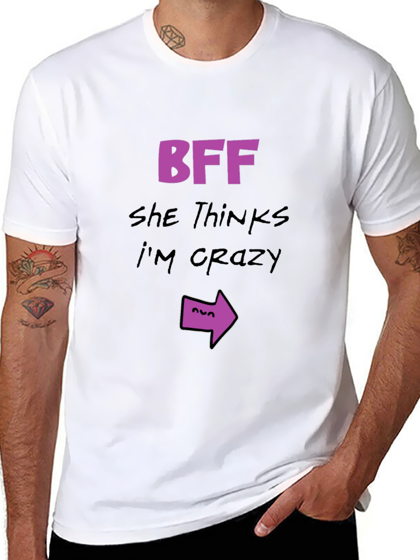 BFF She Thinks Im Crazy T-Shirt