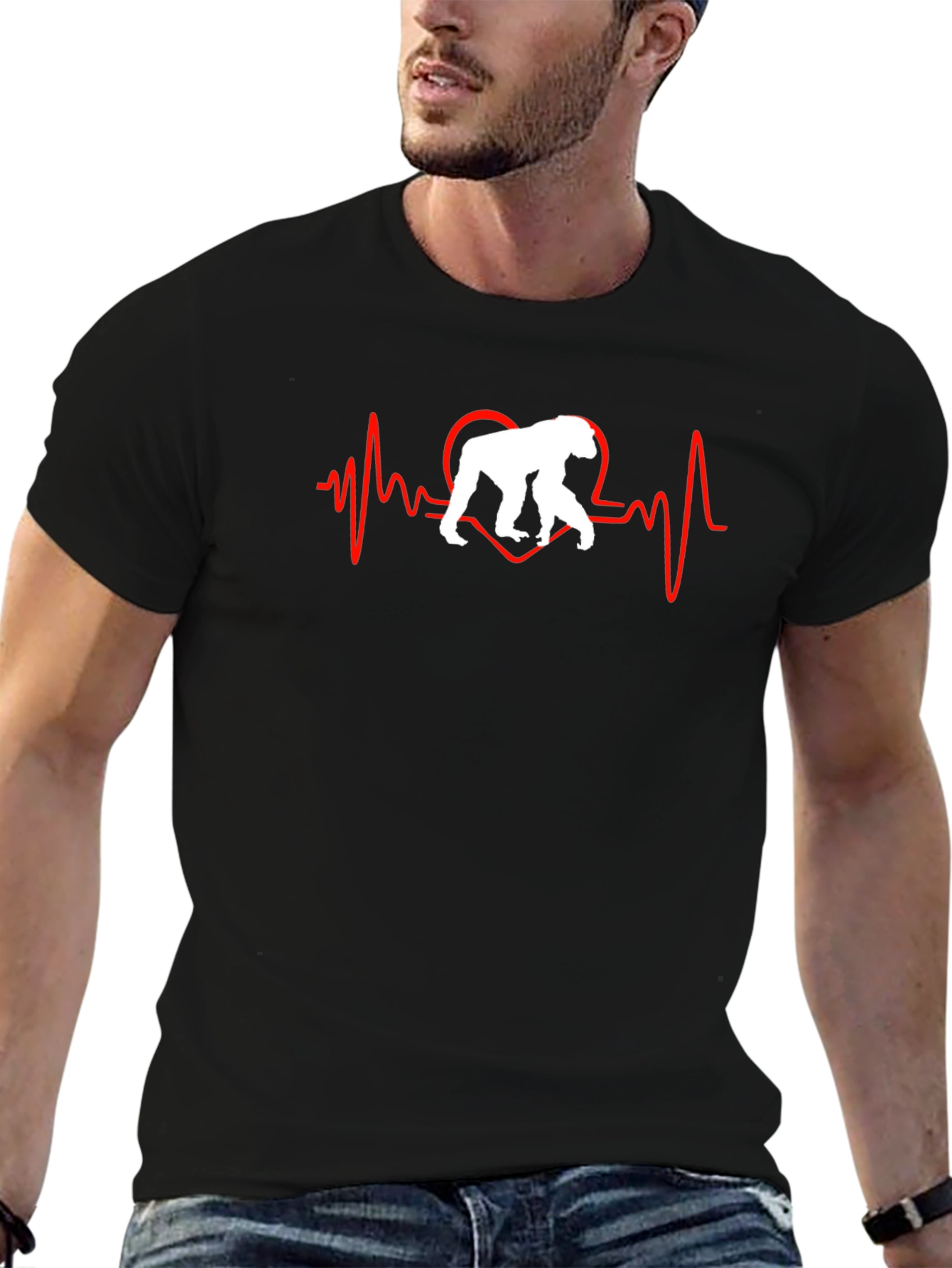 Heartbeat Gorilla Graphic Tee