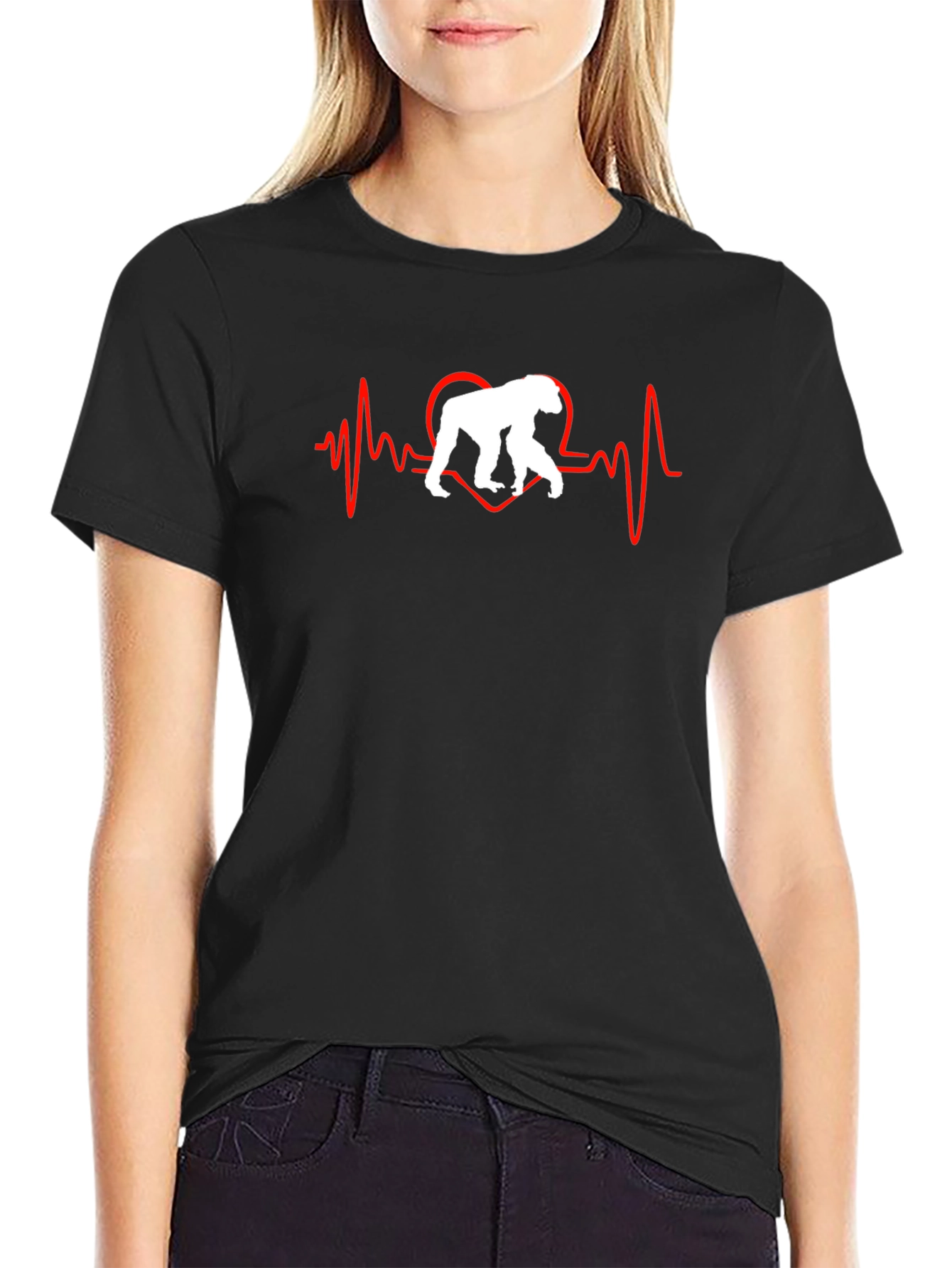 Heartbeat Gorilla Graphic Tee