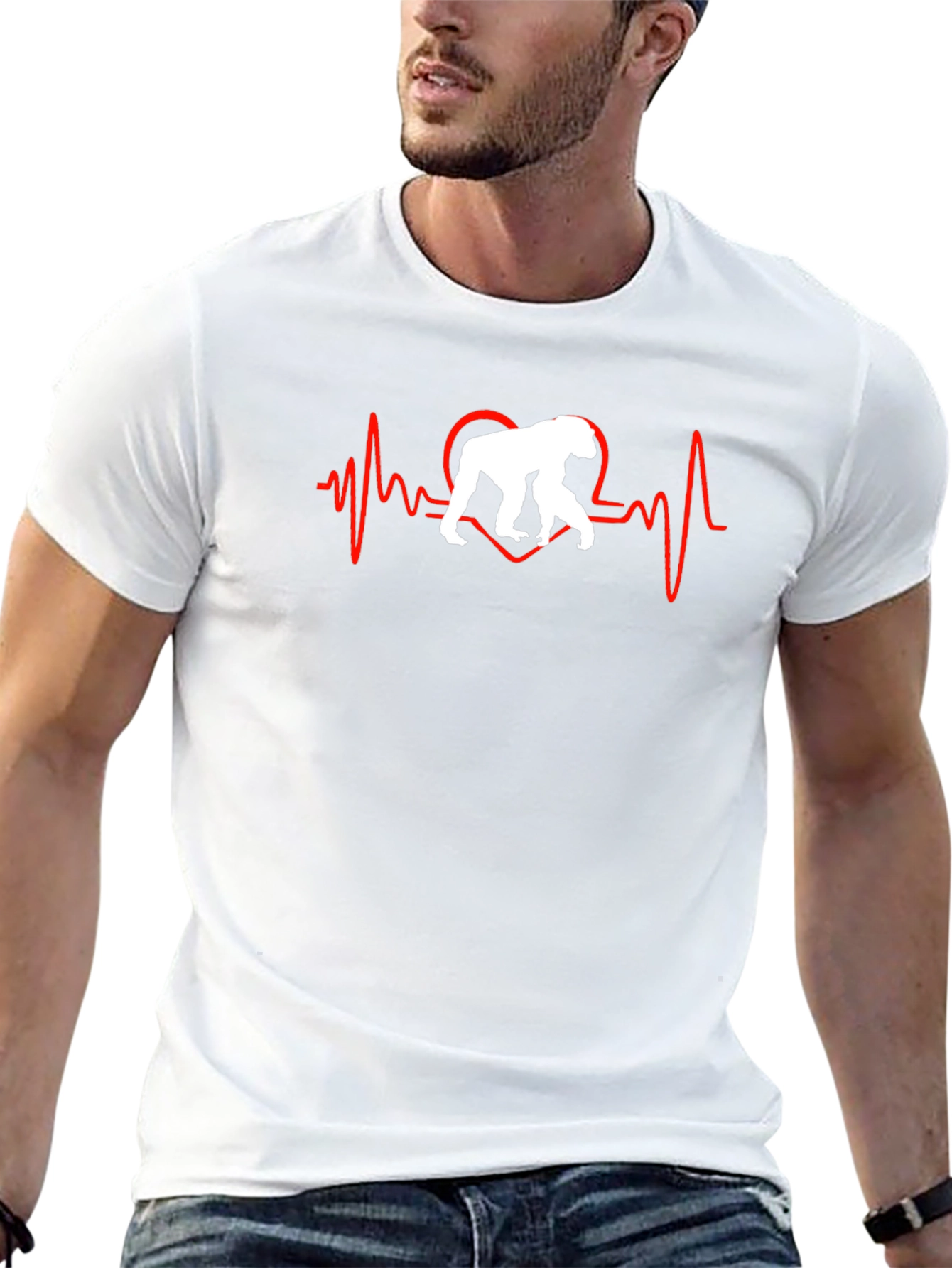 Heartbeat Gorilla Graphic Tee