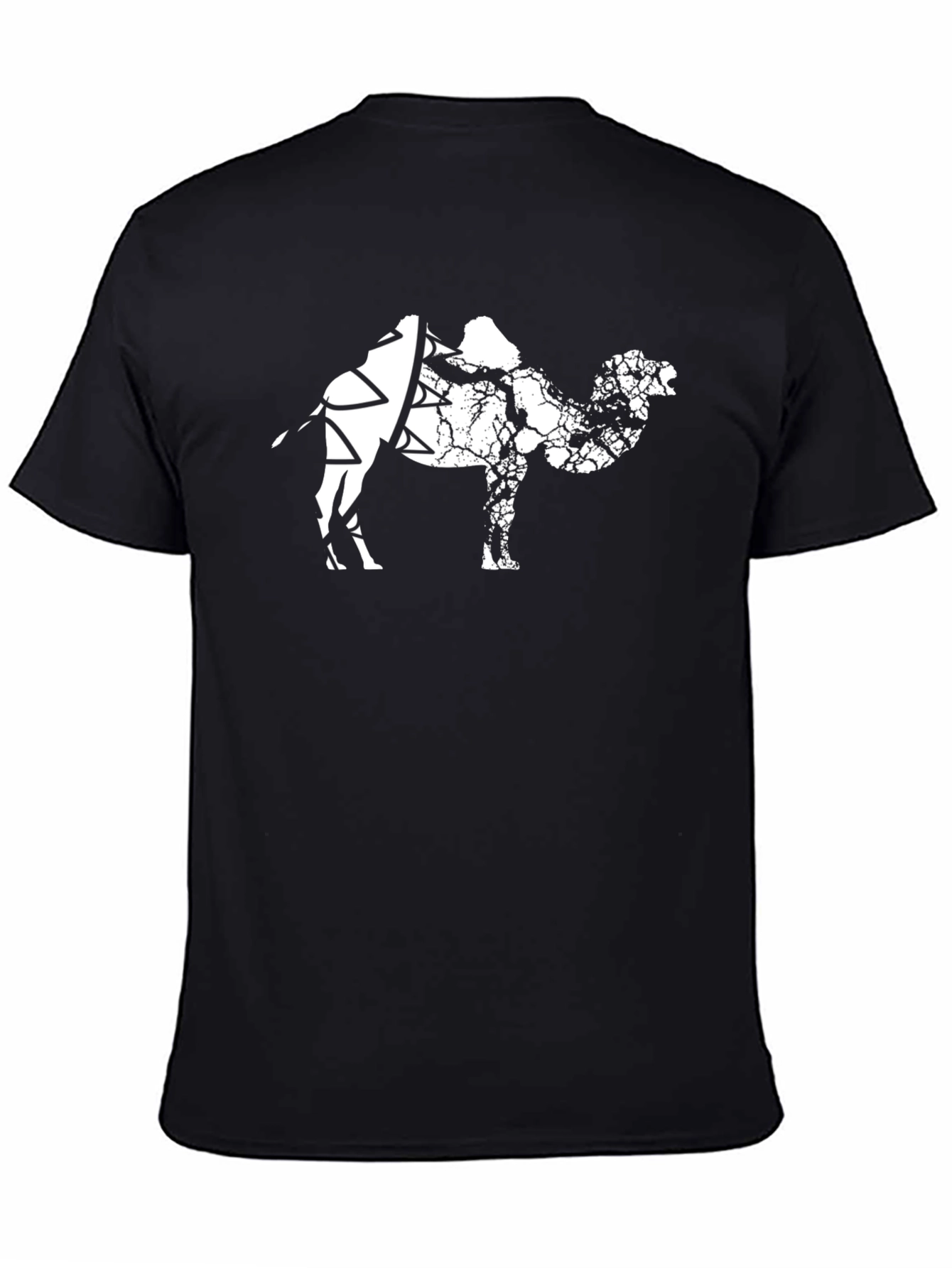 Camel Graphic T-Shirt - Black Cotton Tee