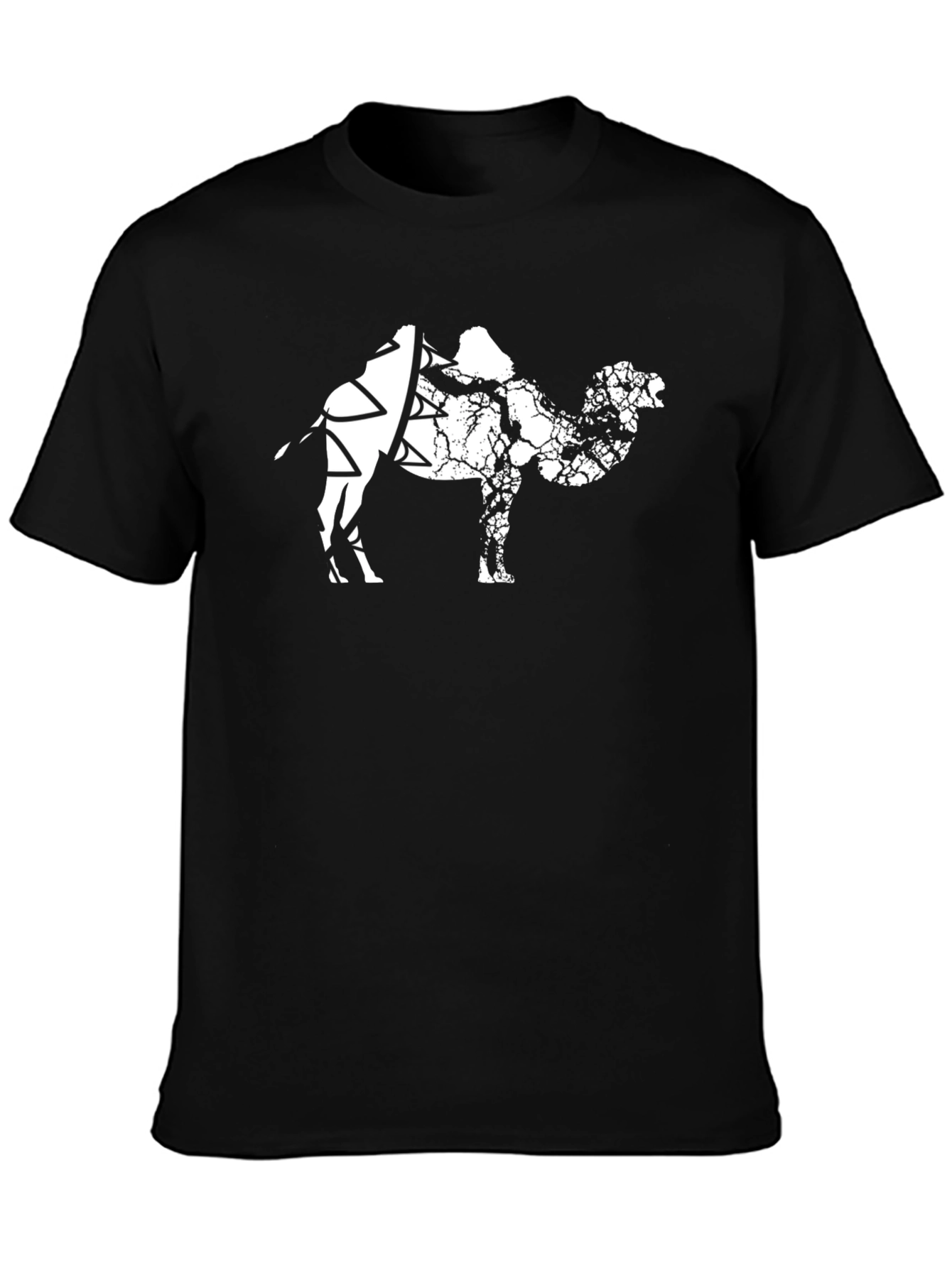 Camel Graphic T-Shirt - Black Cotton Tee