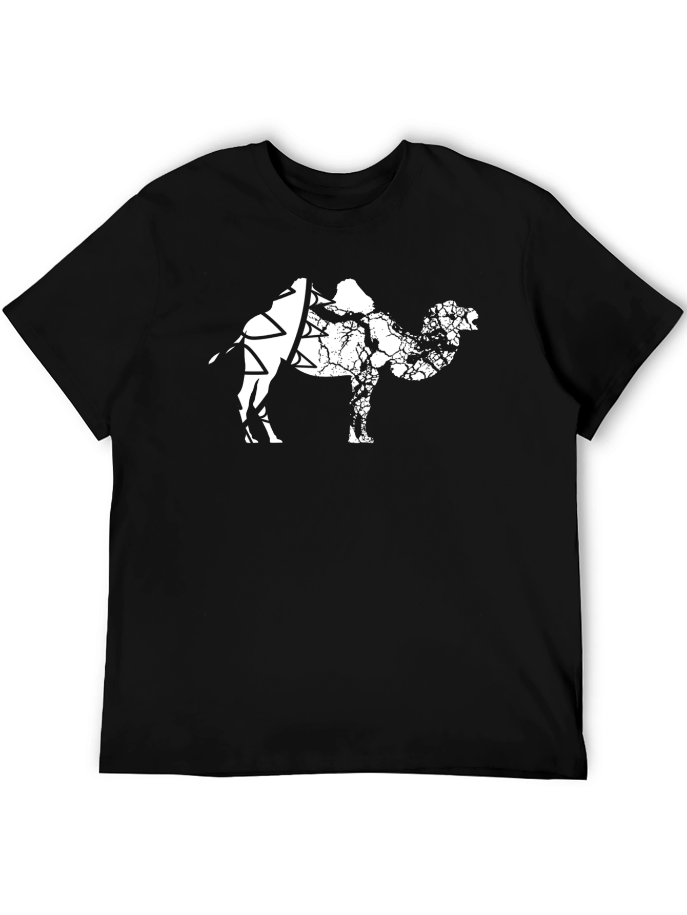 Camel Graphic T-Shirt - Black Cotton Tee