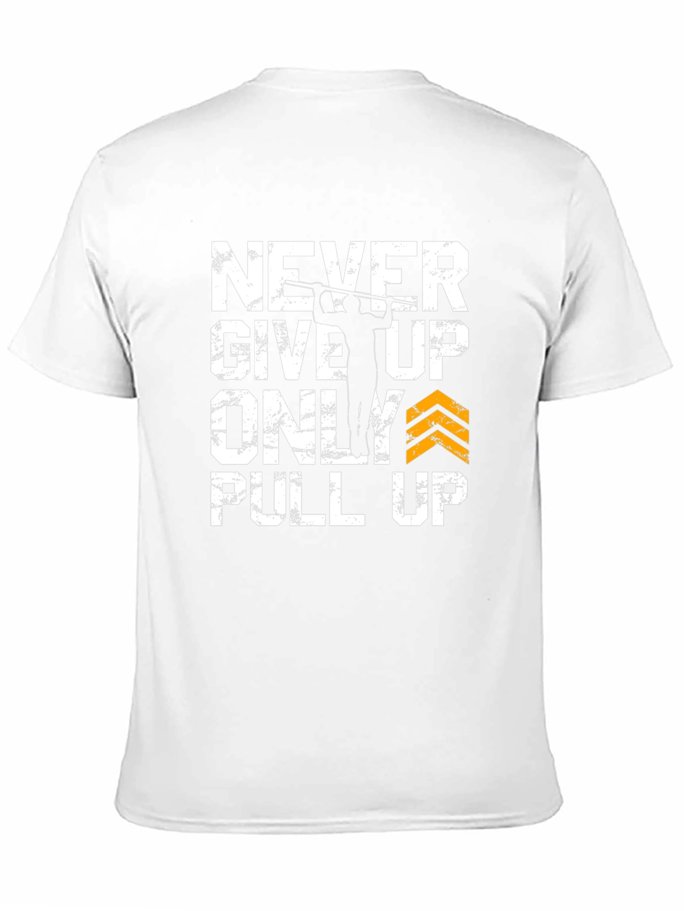 Never Give Up Pull Up Graphic Tee