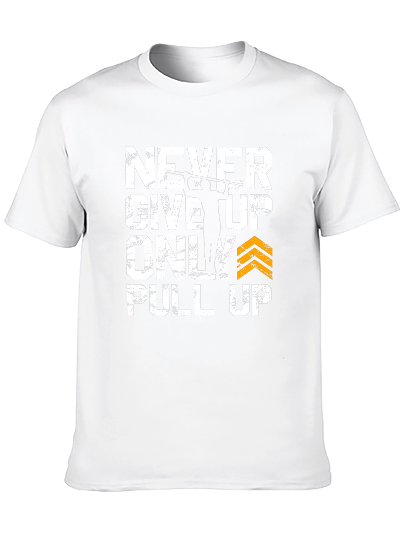 Never Give Up Pull Up Graphic Tee