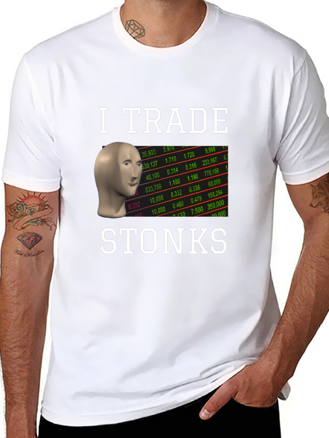 I Trade Stonks T-Shirt - Meme Trader Tee