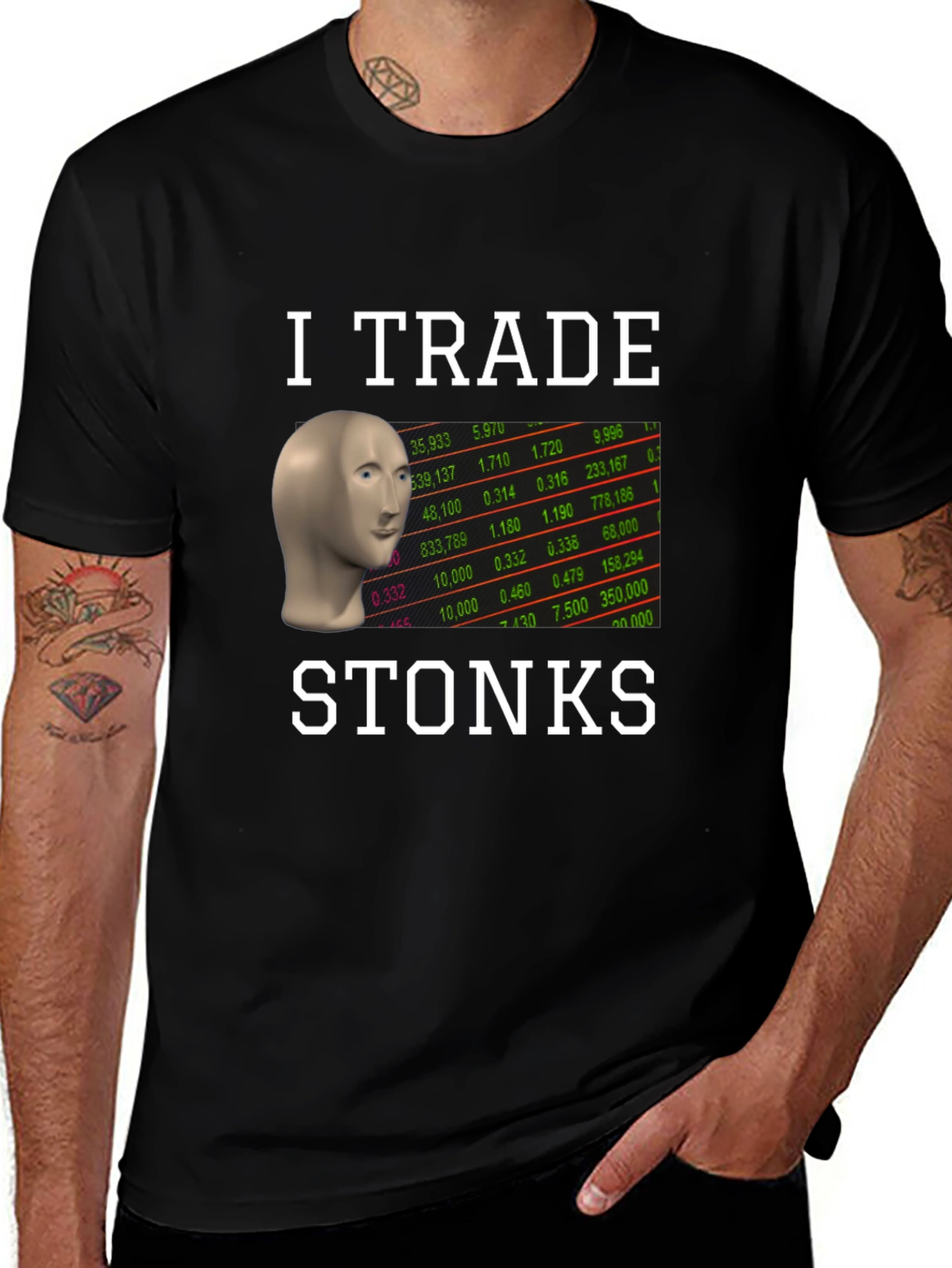 I Trade Stonks T-Shirt - Meme Trader Tee