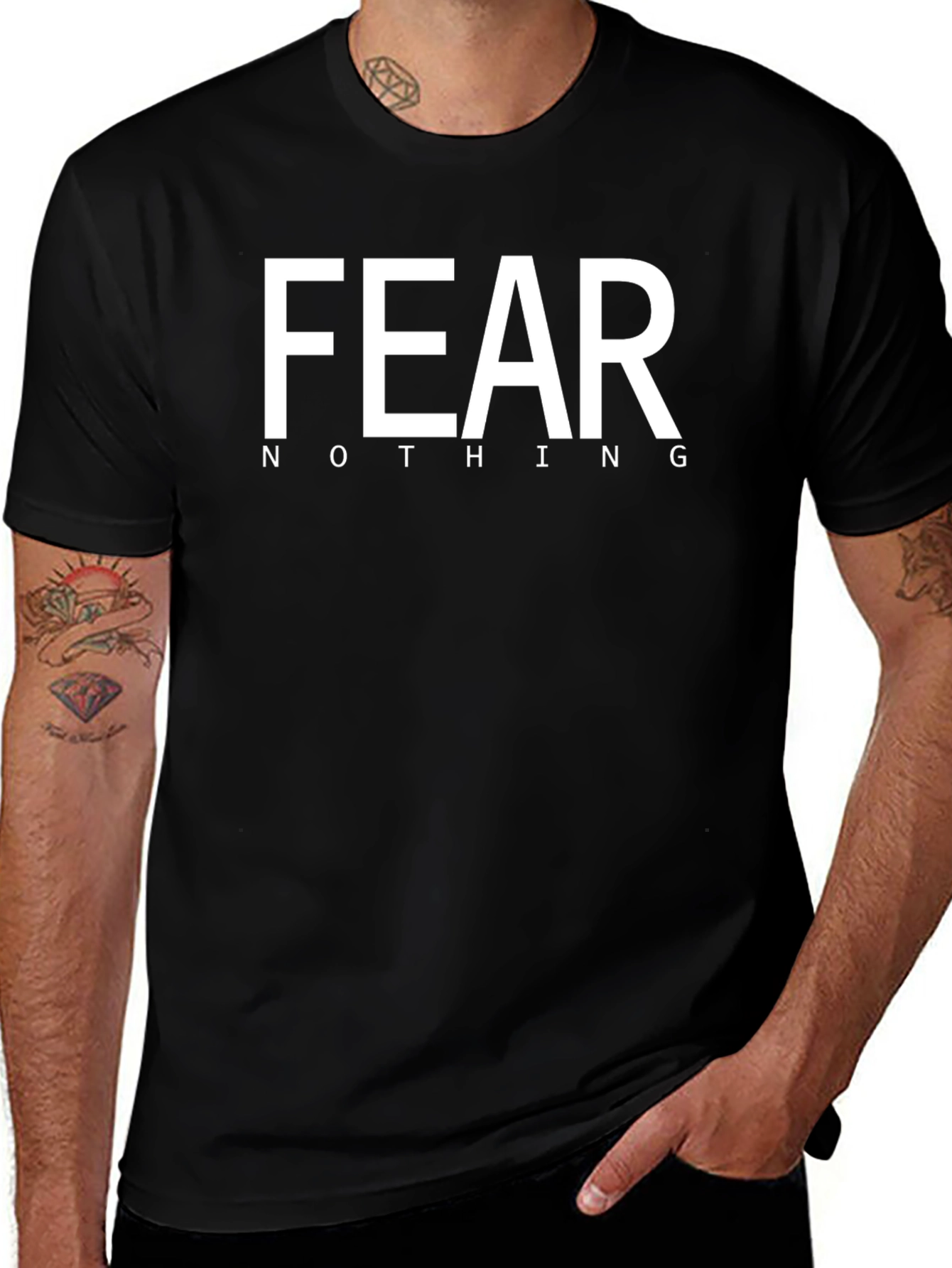 Fear Nothing Graphic T-Shirt - Bold Statement Tee