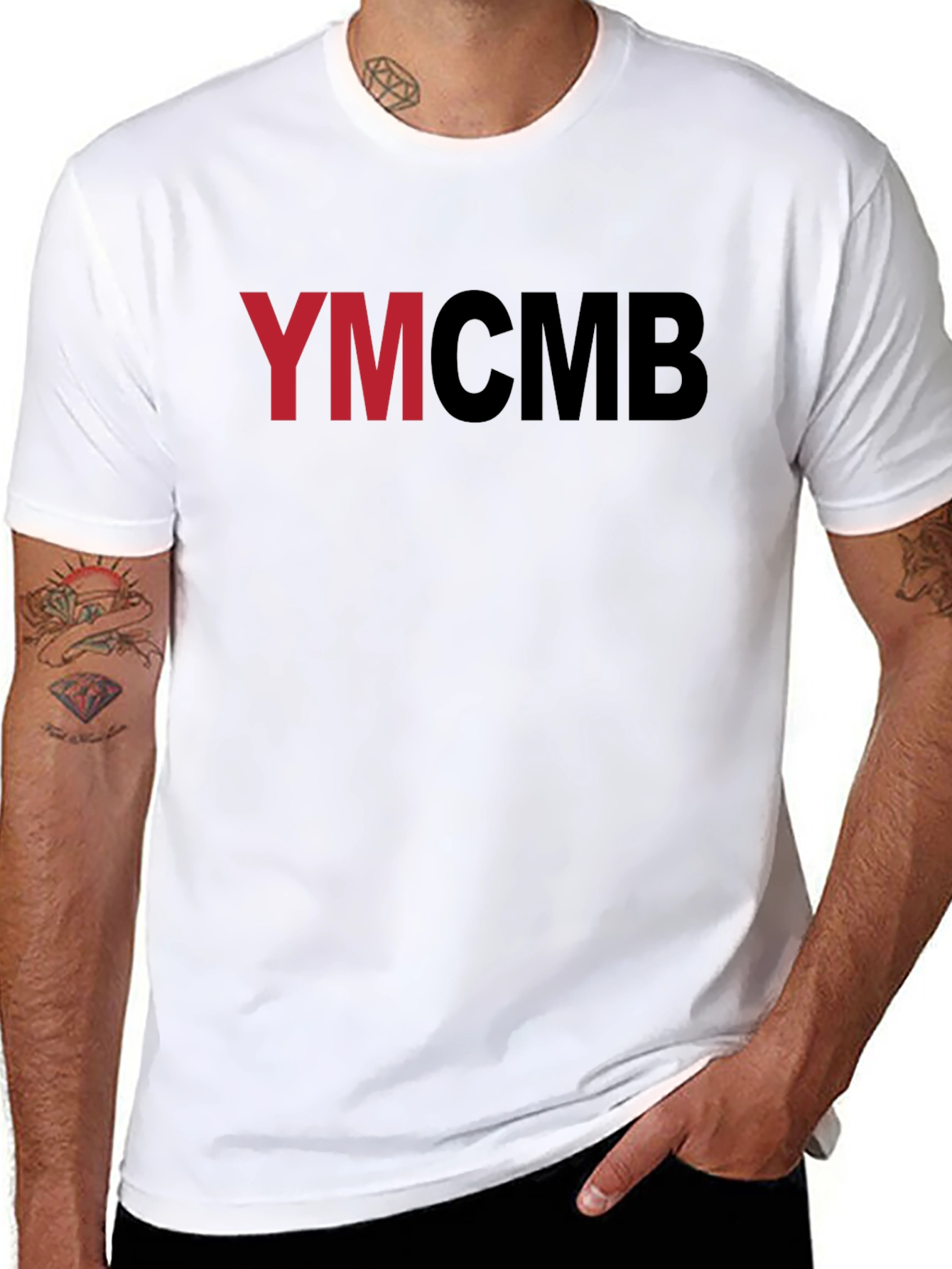 YMCMB Graphic Tee - Black Cotton T-Shirt