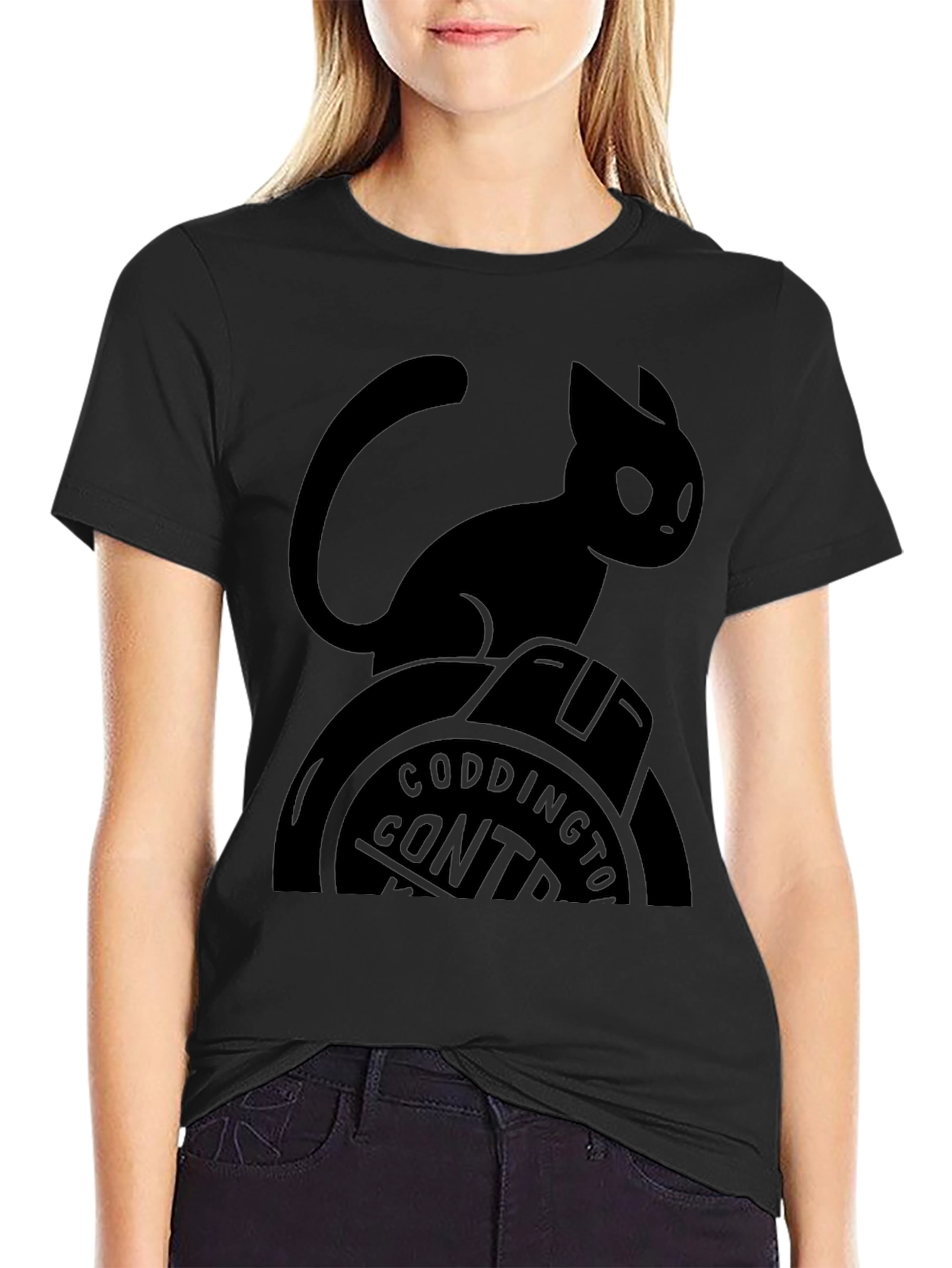 Black Cat Coddington Control Graphic T-Shirt
