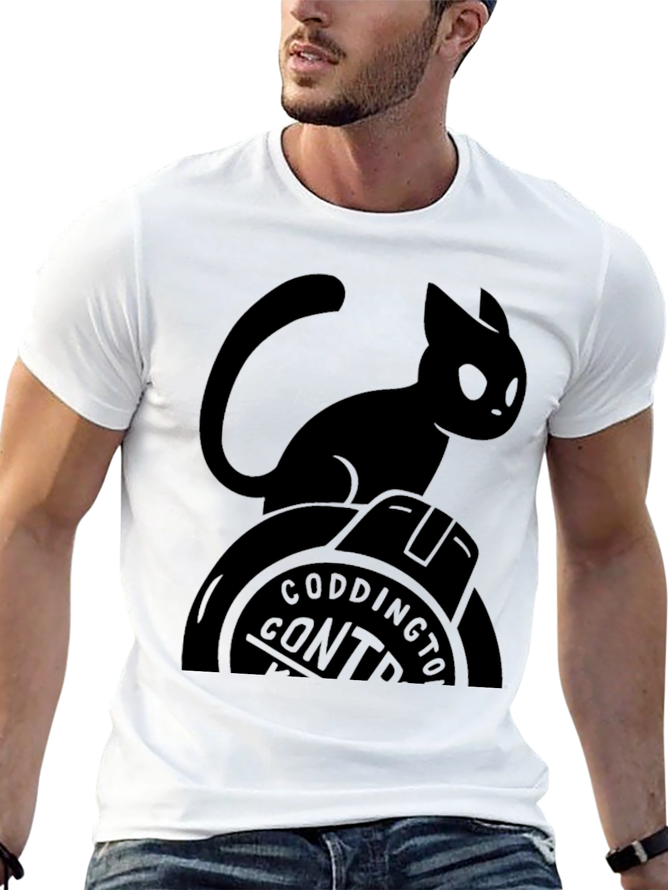 Black Cat Coddington Control Graphic T-Shirt