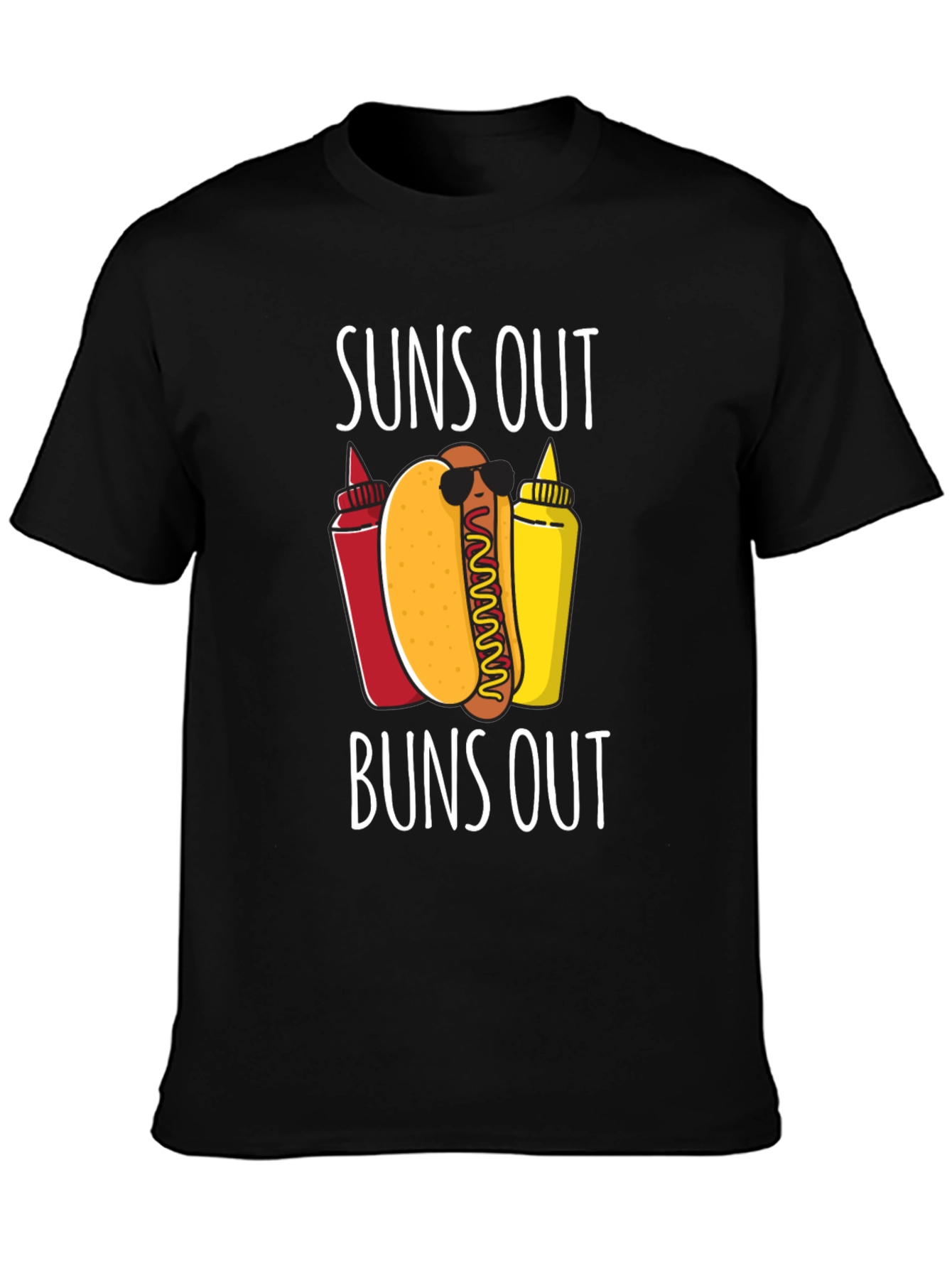 Suns Out Buns Out Hotdog Graphic Tee